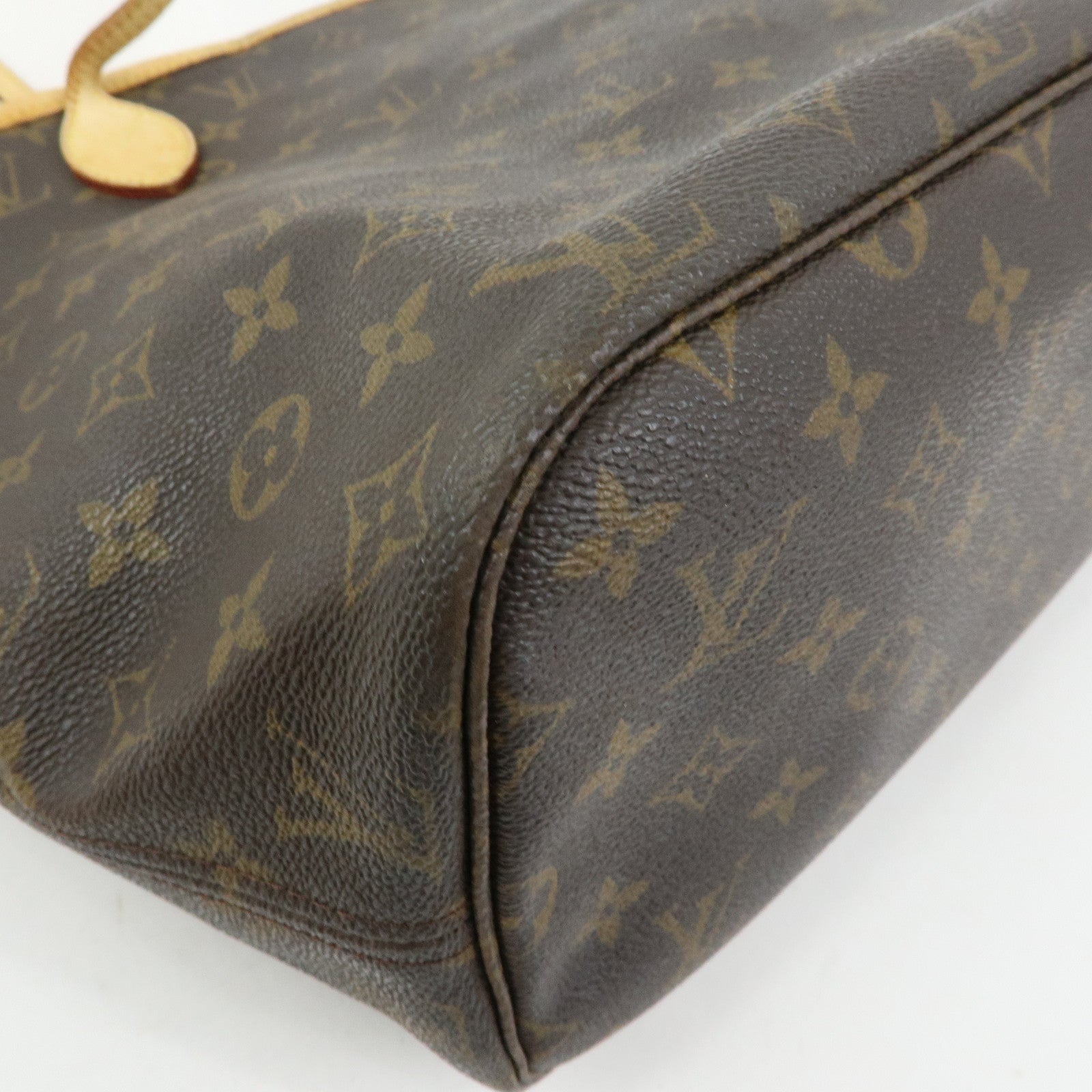 Louis Vuitton Monogram Neverfull MM Tote Shoulder Bag Brown M40156
