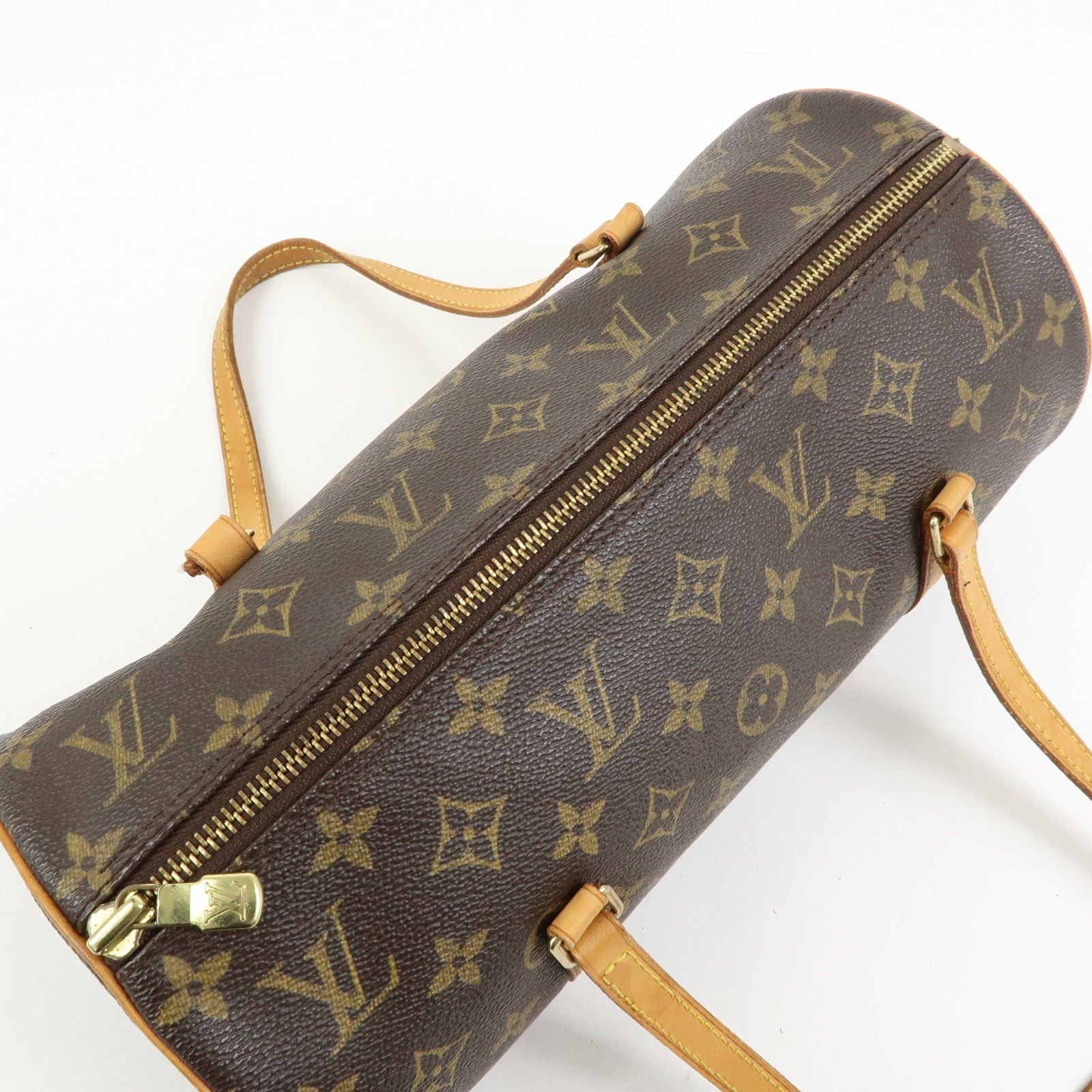 Louis Vuitton Monogram Papillon 30 Hand Bag Brown M51385