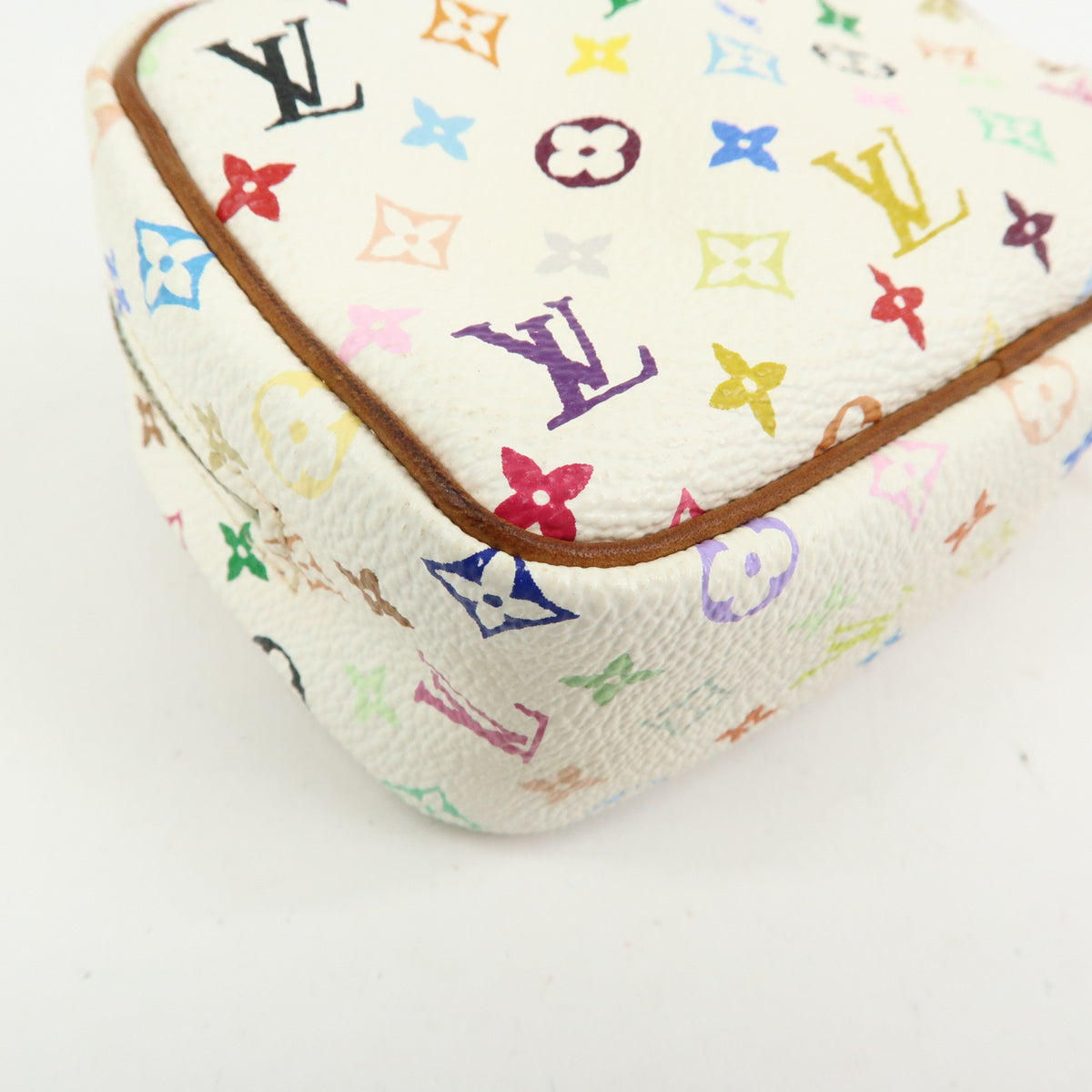 Louis Vuitton Monogram Multicolor Trousse Wapity Pouch Blanc M58033