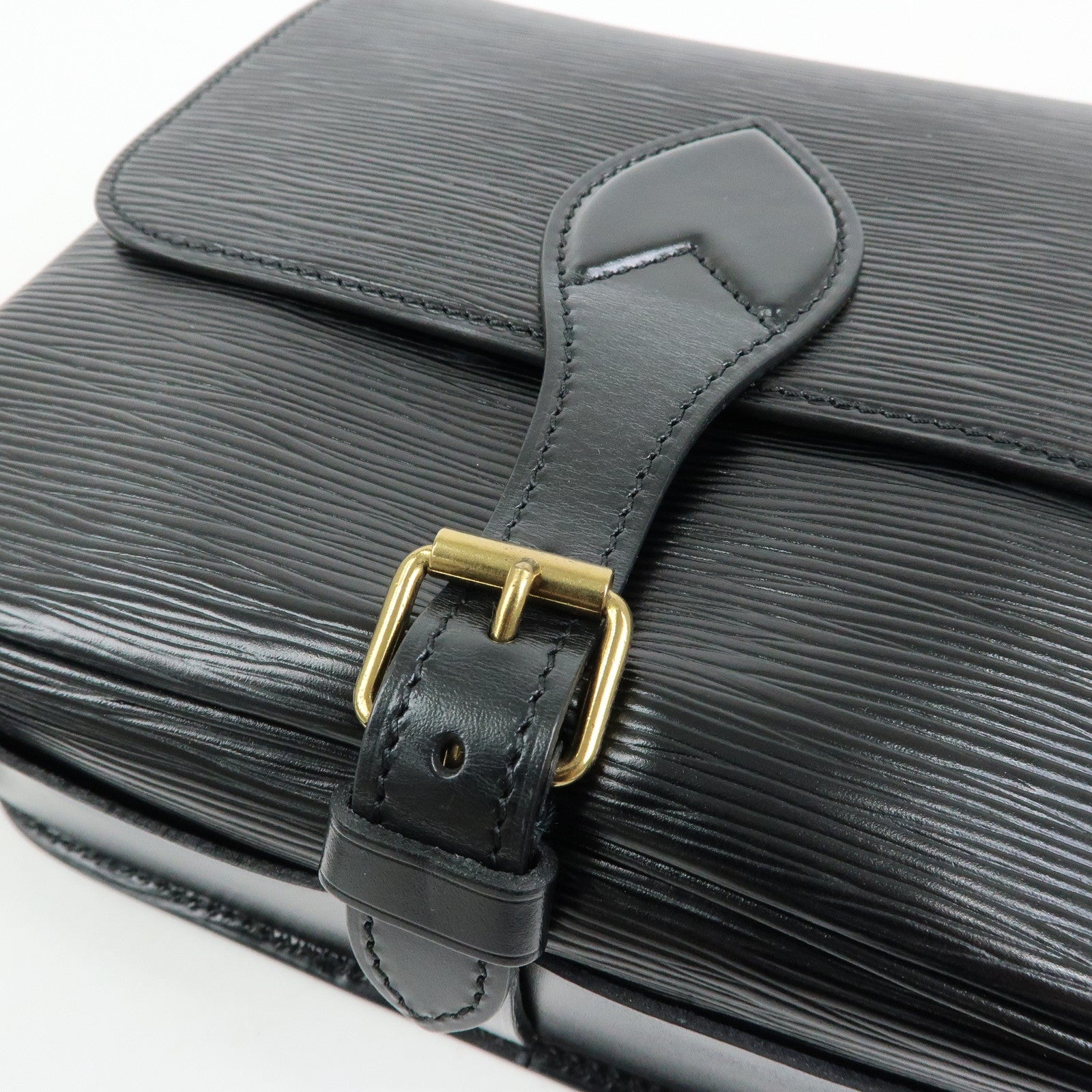 Louis Vuitton Epi Cartouchiere Shoulder Crossbody Bag Noir M52242