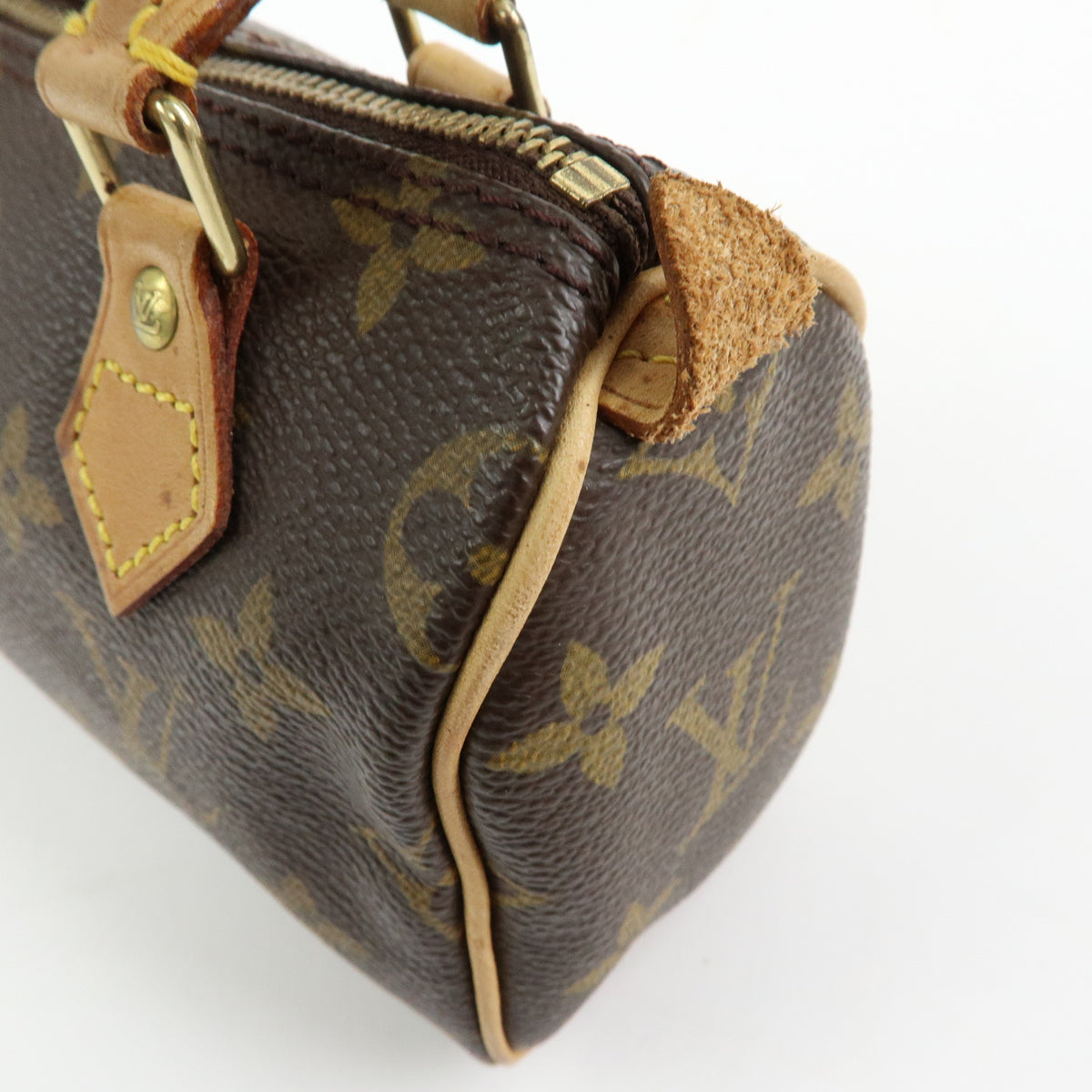 Louis Vuitton Monogram Canvas Mini Speedy Hand Bag Brown M41534