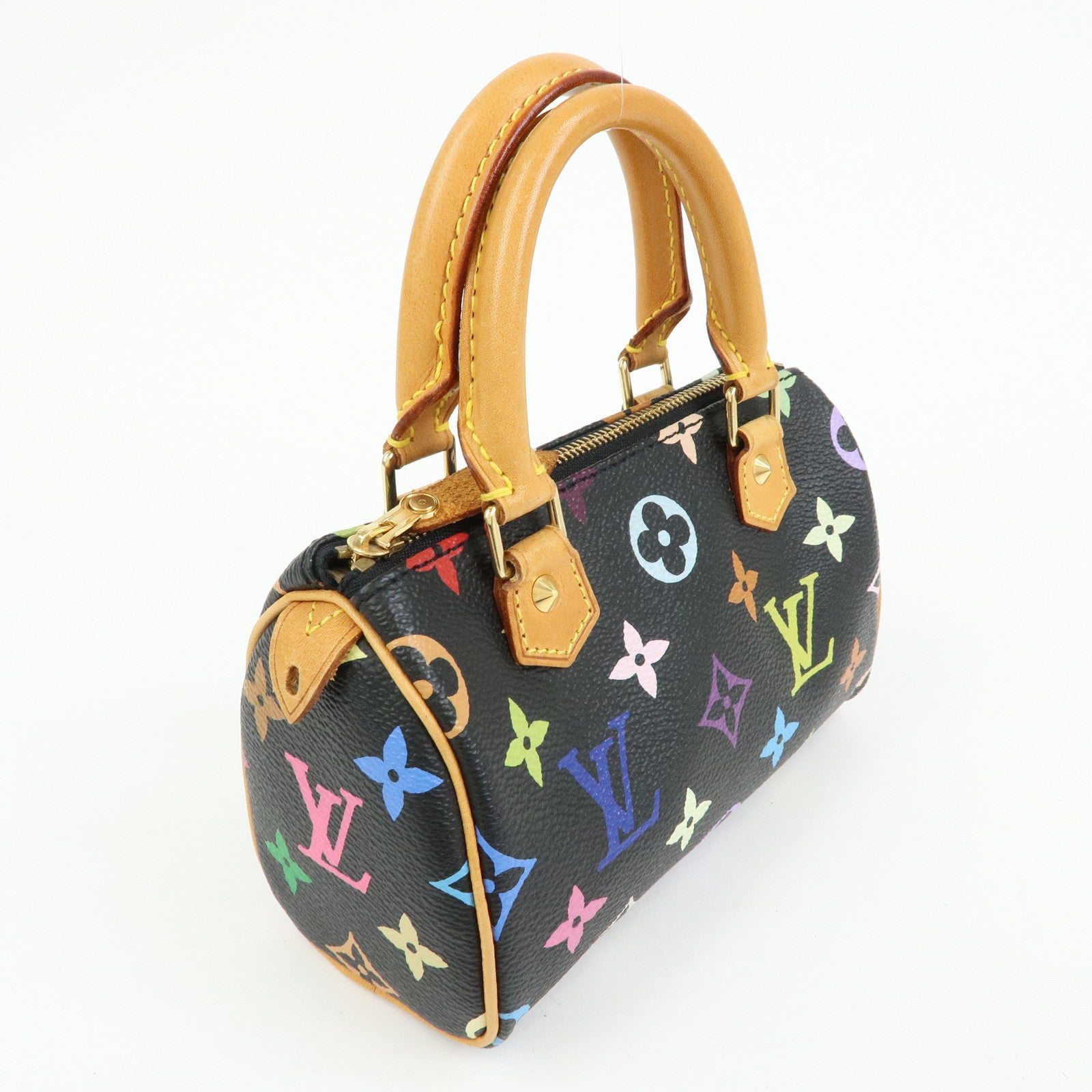 Louis Vuitton Monogram Multicolor Mini Speedy Mini Bag Noir M92644