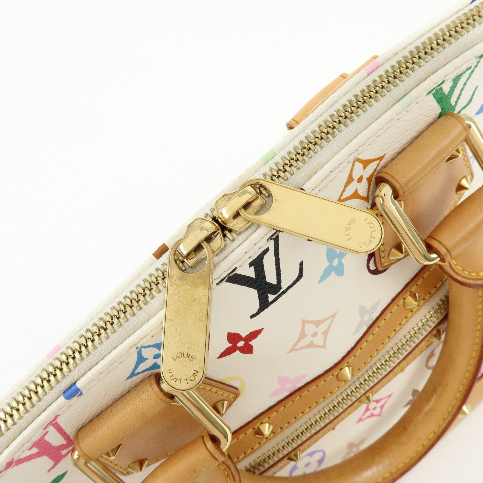 Louis Vuitton Monogram Multicolor Alma PM Hand Bag Blanc M92647