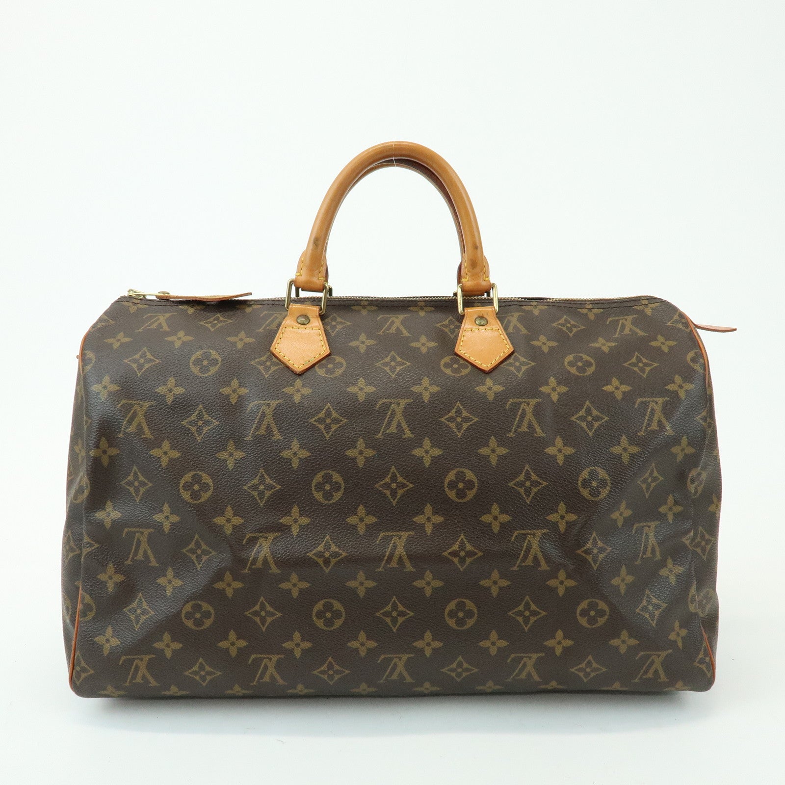 Louis Vuitton Monogram Speedy 40 Hand Bag Boston Bag Brown M41522