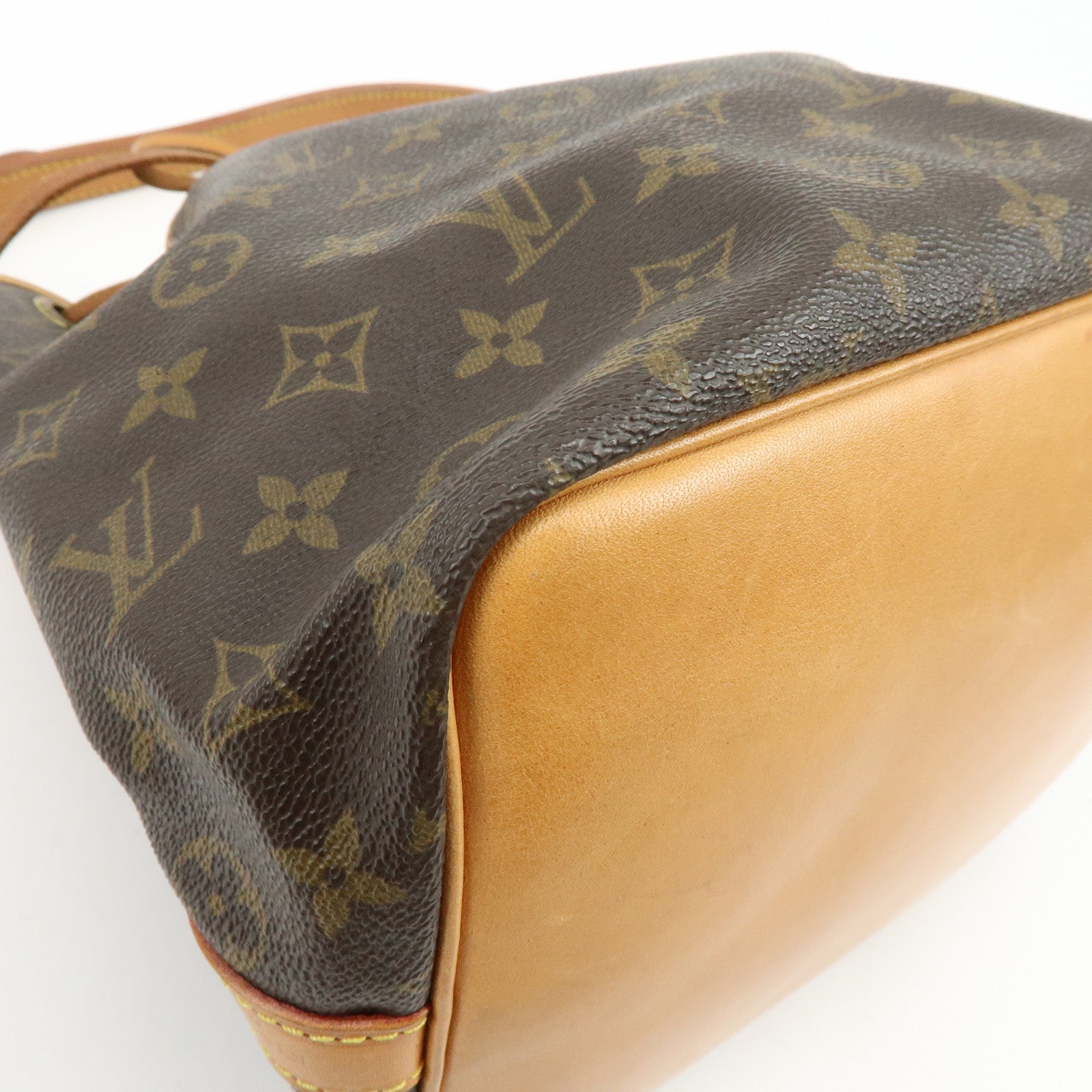 Louis Vuitton Monogram Canvas Petit Noe Shoulder Bag Brown M42226