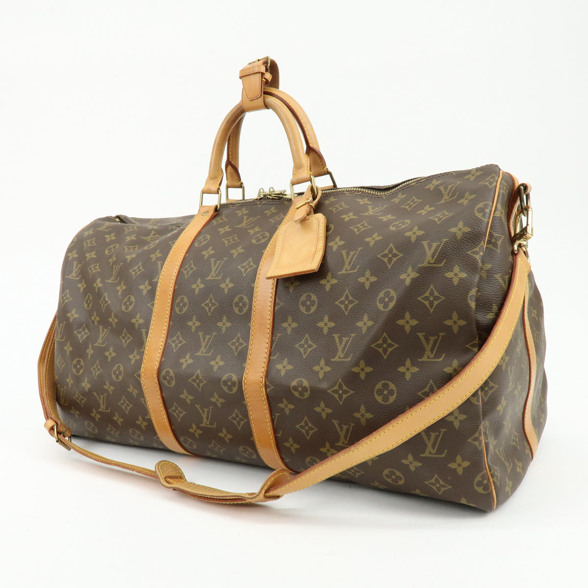 Louis Vuitton Monogram Keep All Bandouliere 55 Boston Bag M41414