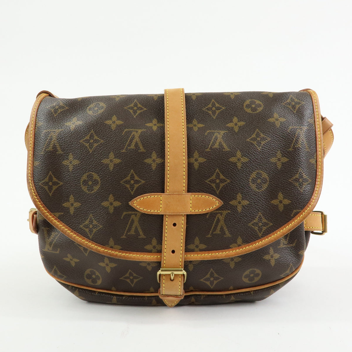 Louis Vuitton Monogram Saumur 30 Canvas Shoulder Bag Brown M42256