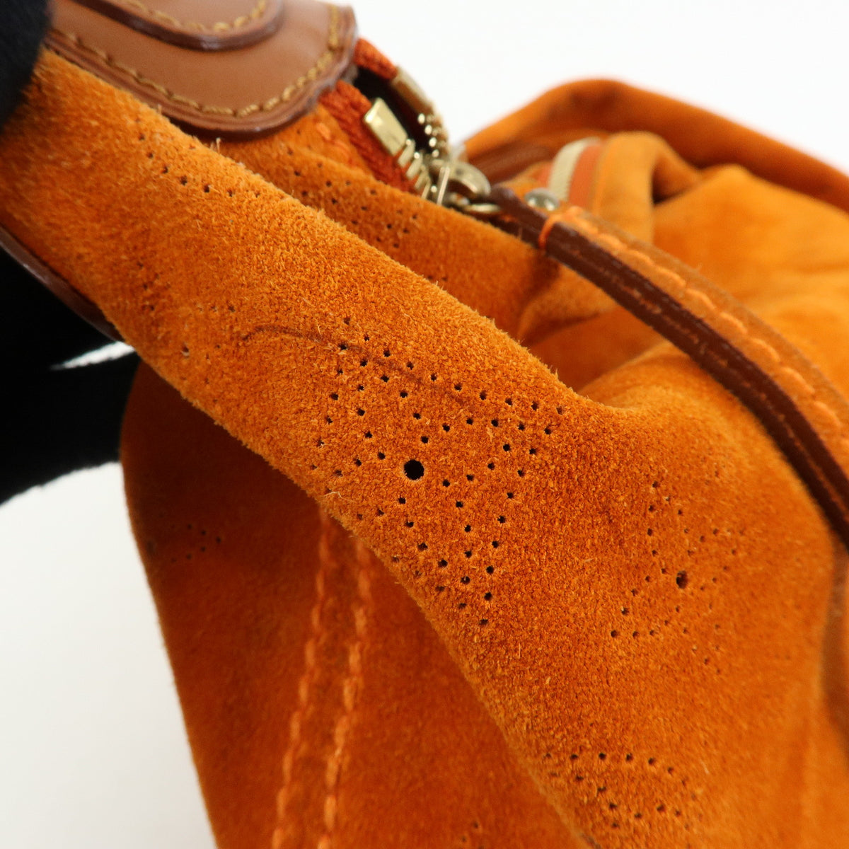Louis Vuitton Monogram Onata GM Suede Shoulder Bag Orange M95119