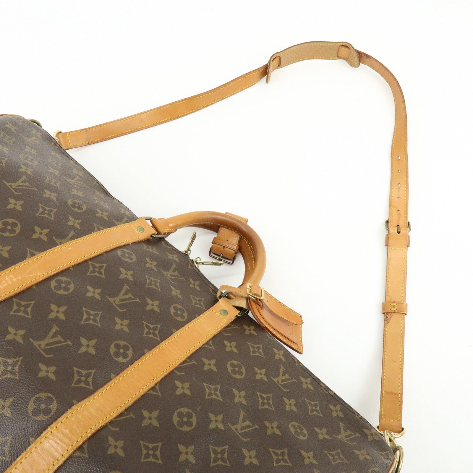 Louis Vuitton Monogram Keep All 55 Bandouliere Boston Bag Brown M56714
