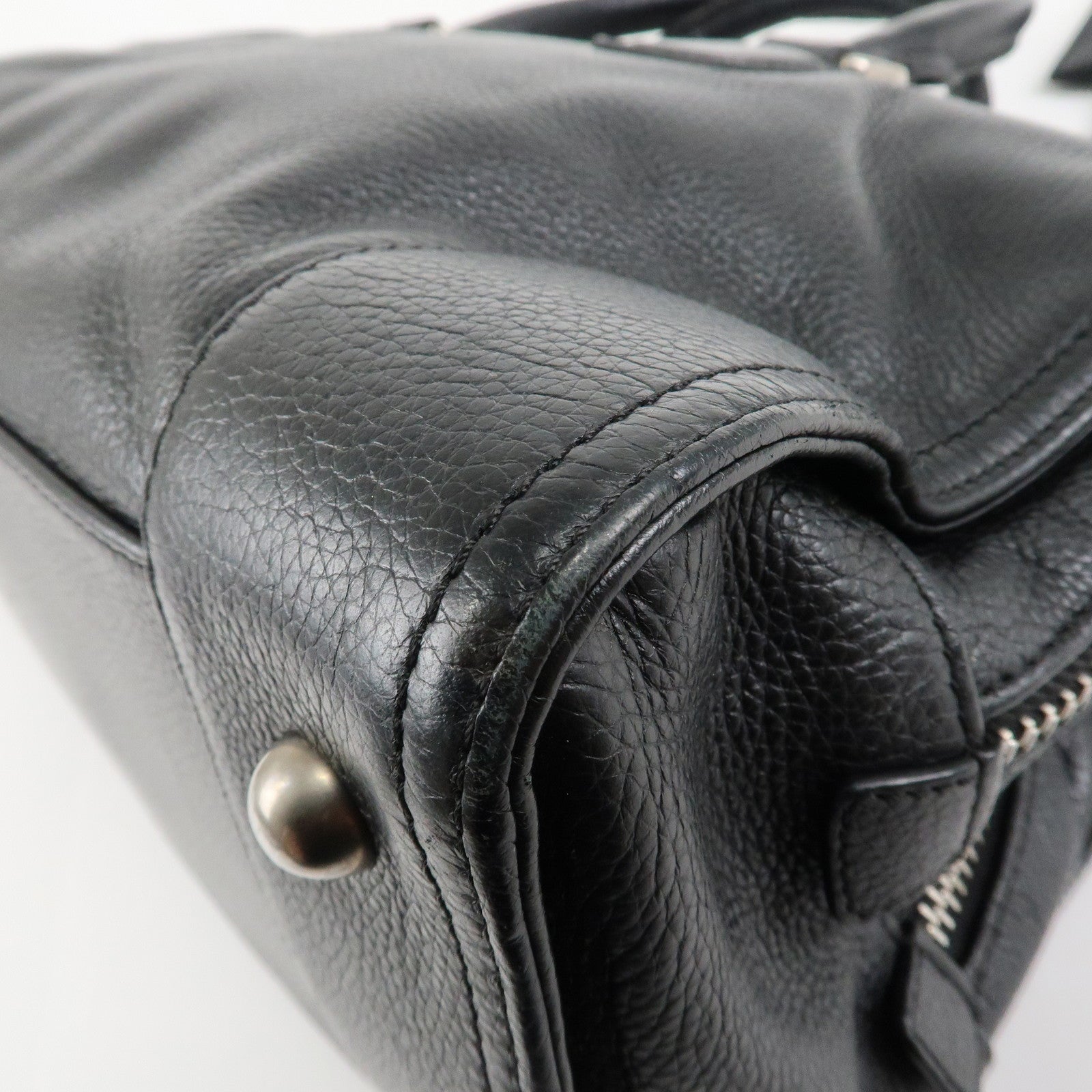 LOEWE Amazona 35 Anagram Denim Leather Junya Watanabe Hand Bag Used