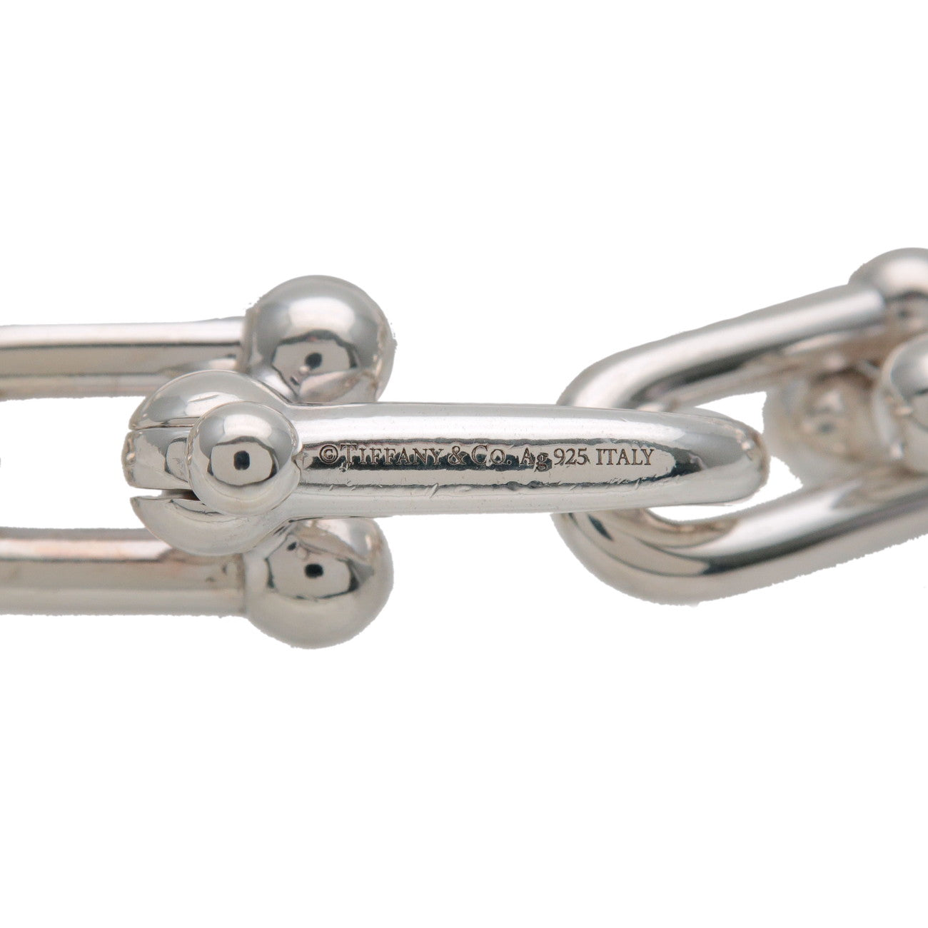 Tiffany & Co Hardware Large Link Bracelet SV925 Silver