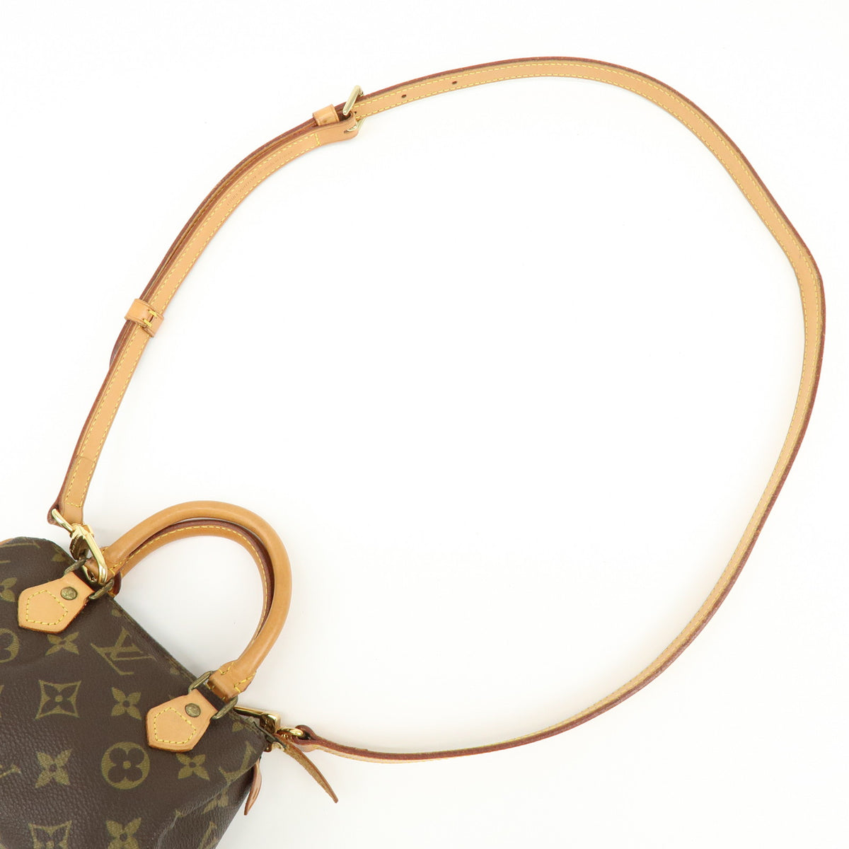 Louis Vuitton Monogram Mini Speedy Hand Bag and Strap M41534 J52312 Lot
