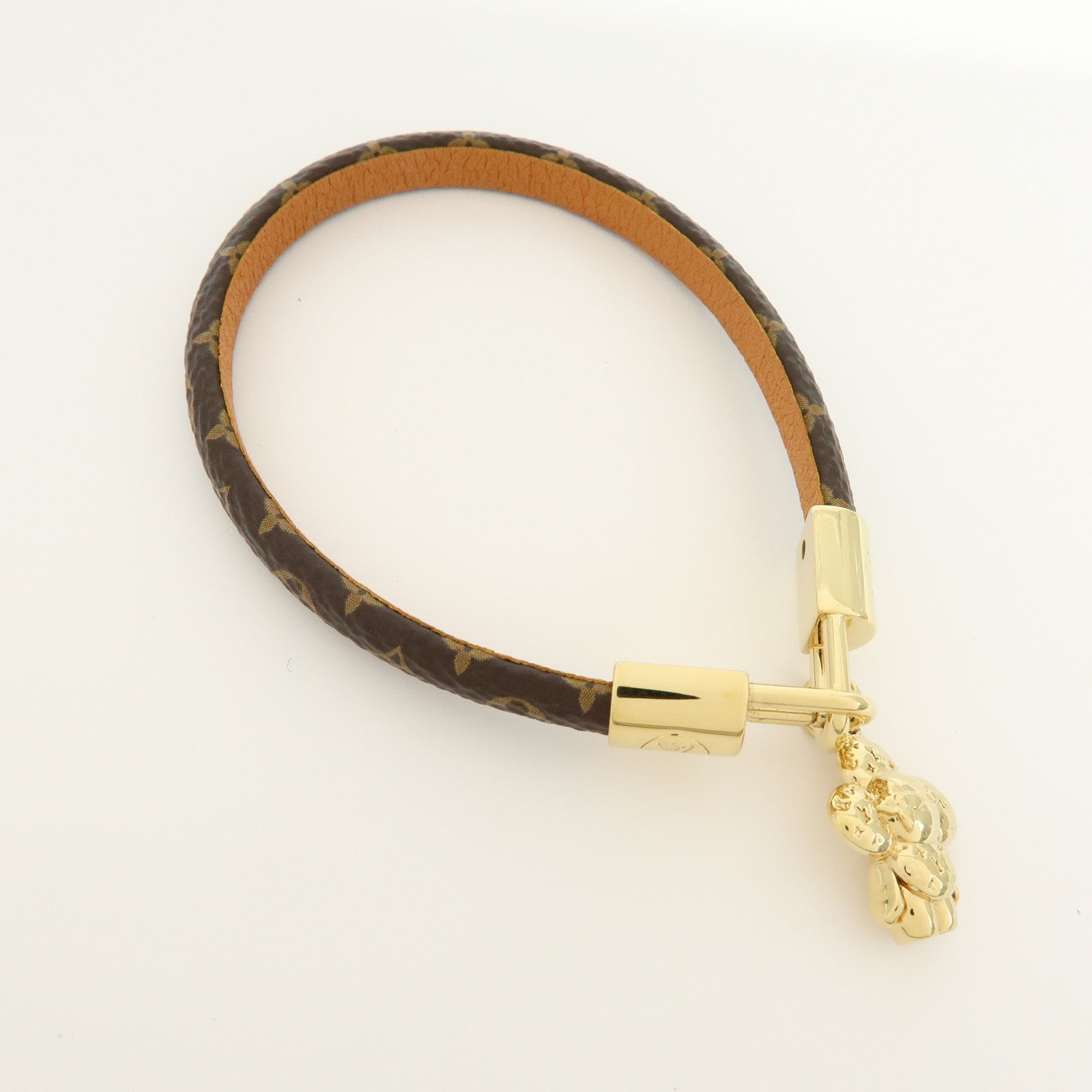 Louis Vuitton Monogram Canvas Vivienne Bracelet Brown M6773E