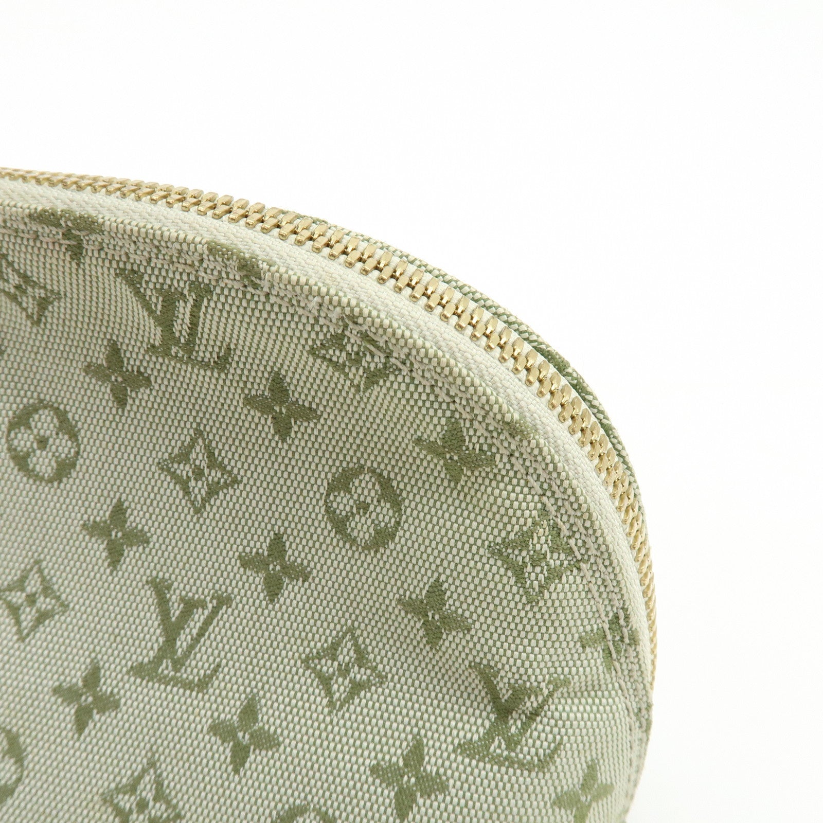 Louis Vuitton Monogram Mini Alma Long Hand Bag Khaki M92206