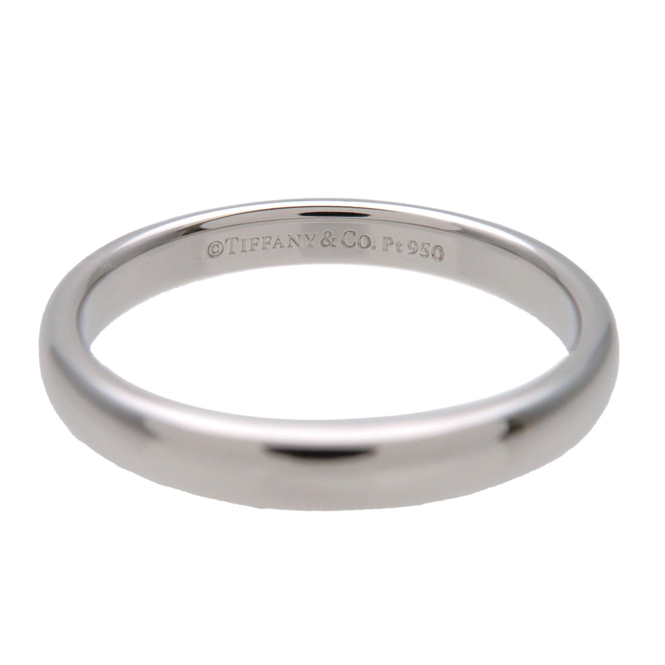 Tiffany & Co Forever Wedding Ring Classic Band Ring PT950 US7.25 EU55