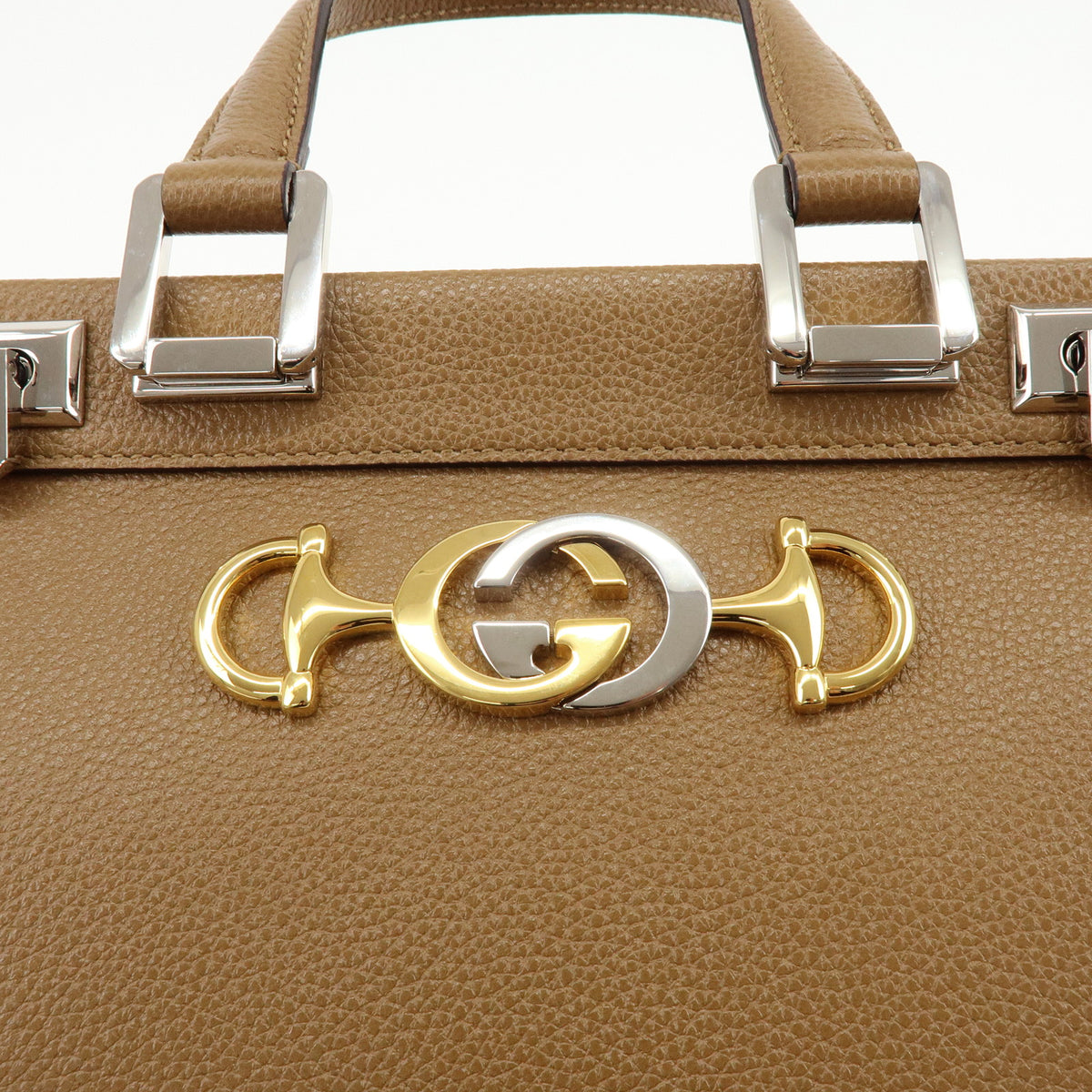 GUCCI Zumi Interlocking G Small Top Handle Leather 2Way Bag 569712