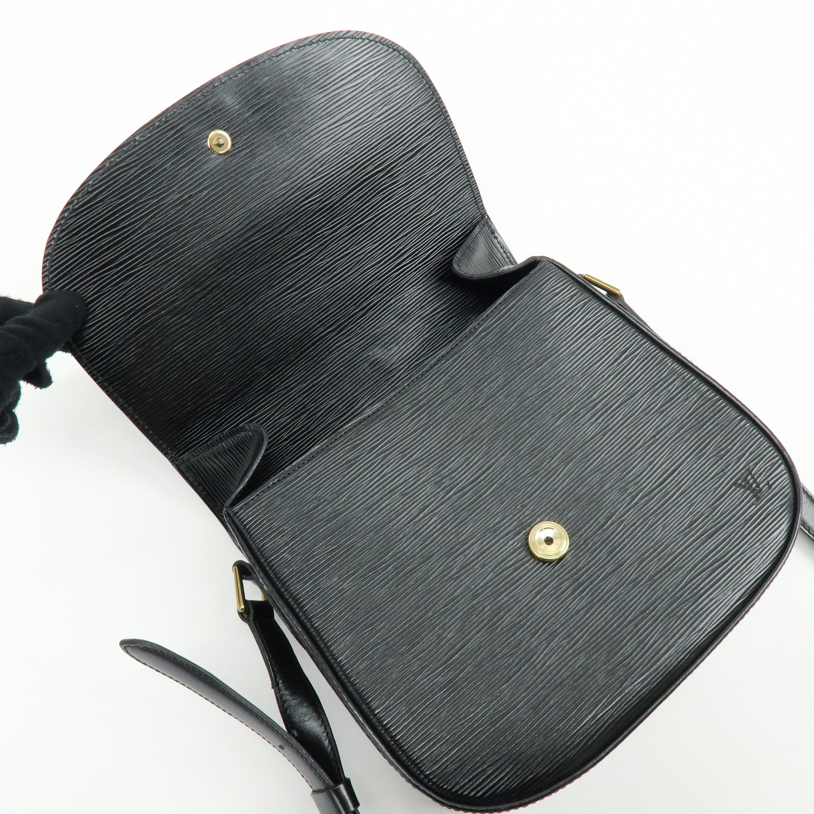 Louis Vuitton Epi Saint Cloud Shoulder Bag Black Noir M52192
