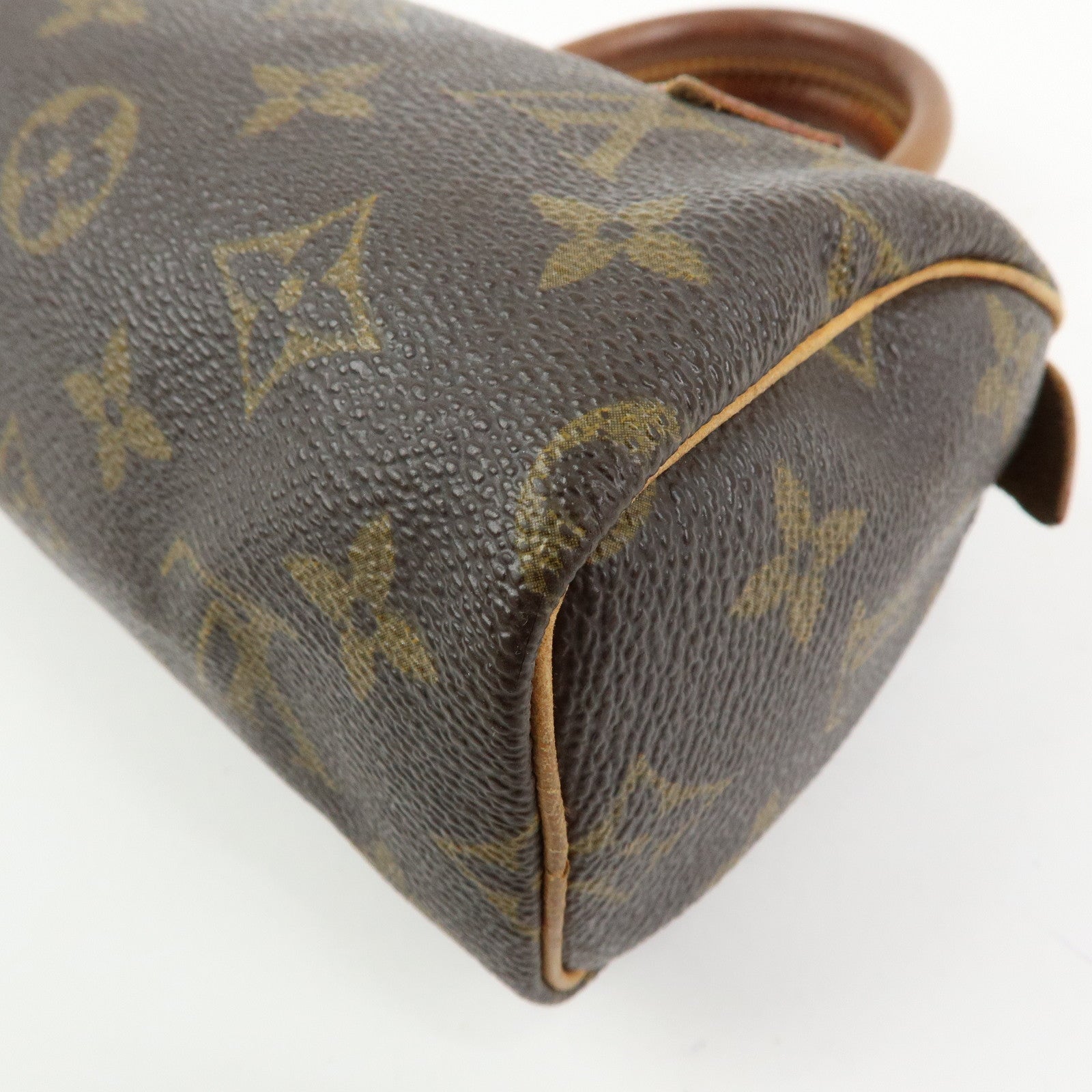 Louis Vuitton Monogram Canvas Mini Speedy Hand Bag & Strap M41534