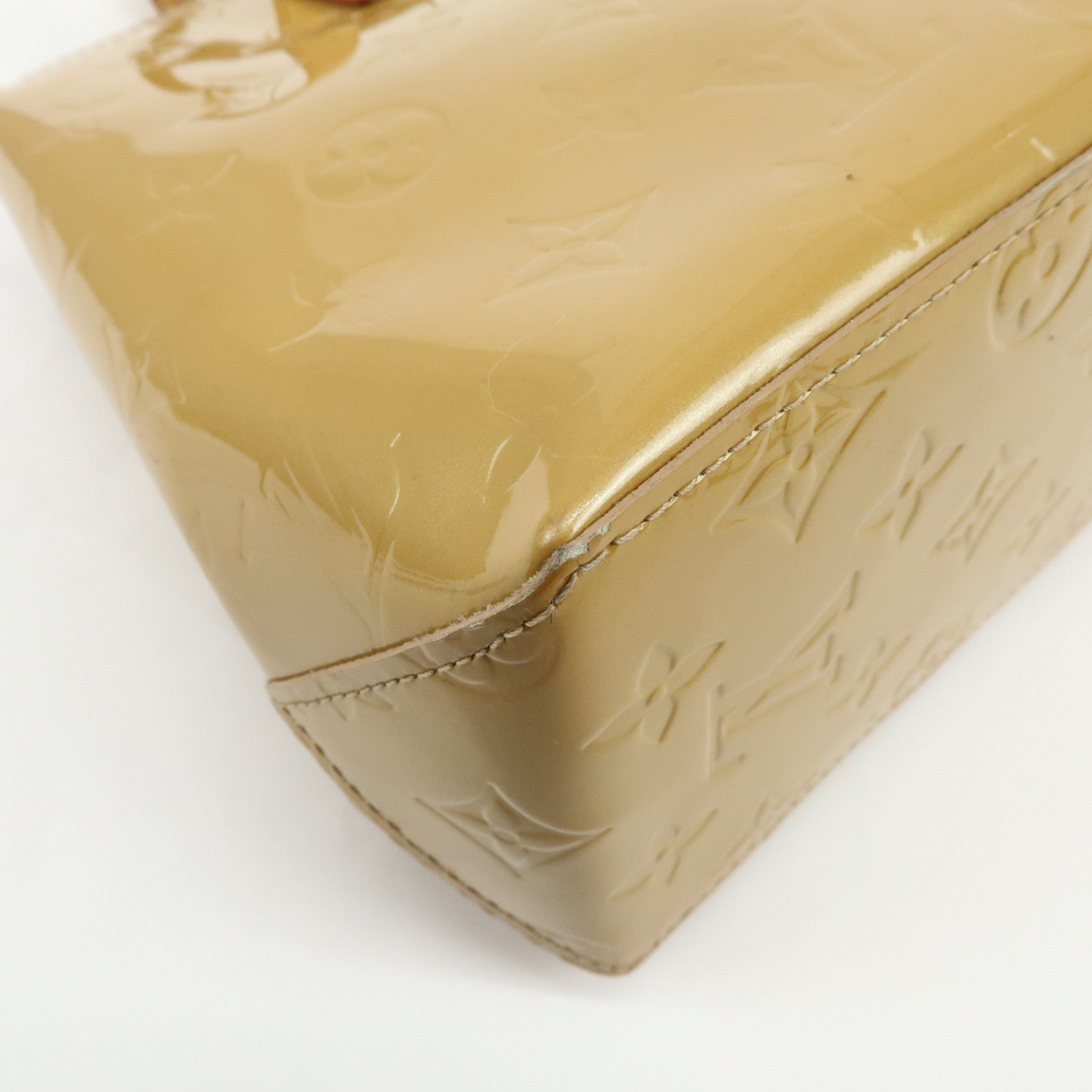 Louis Vuitton Monogram Vernis Reade PM Hand Bag Noisette M91334
