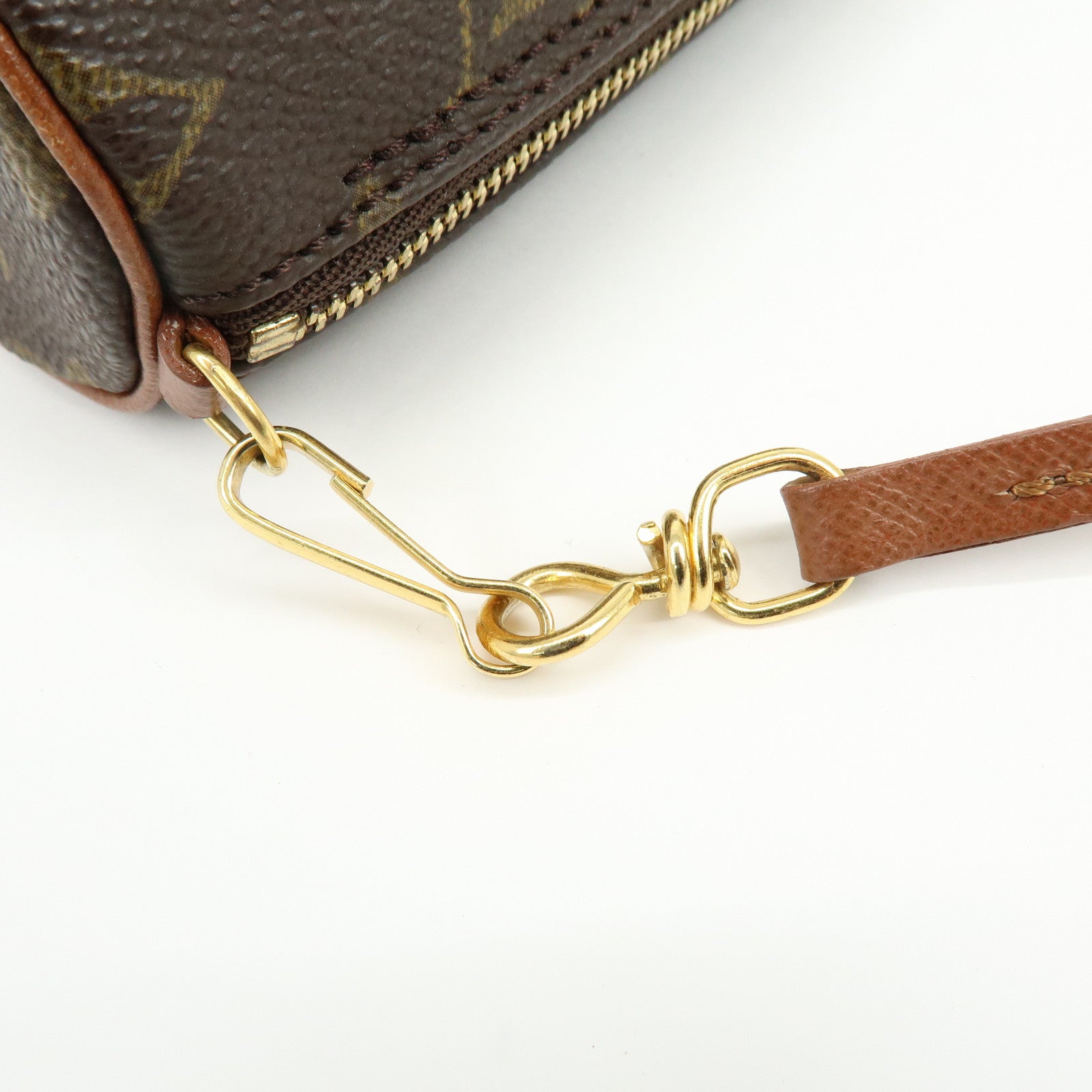 Louis Vuitton Monogram Mini Pouch for Papillon Bag Brown
