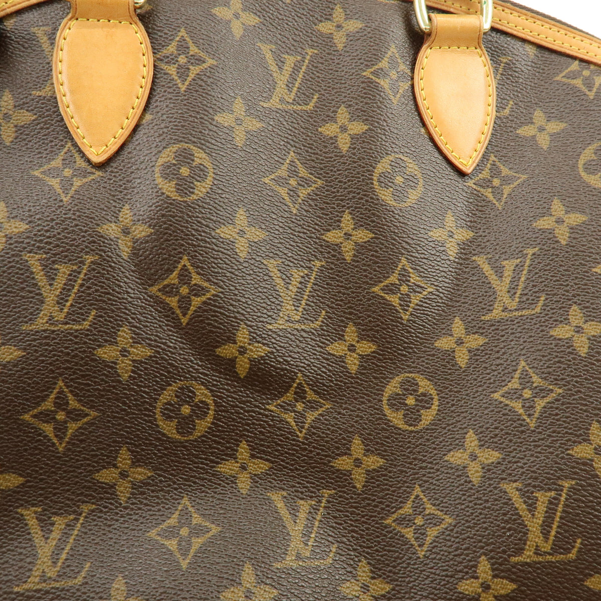 Louis Vuitton Monogram Lockit Vertical Hand Bag Brown M40103