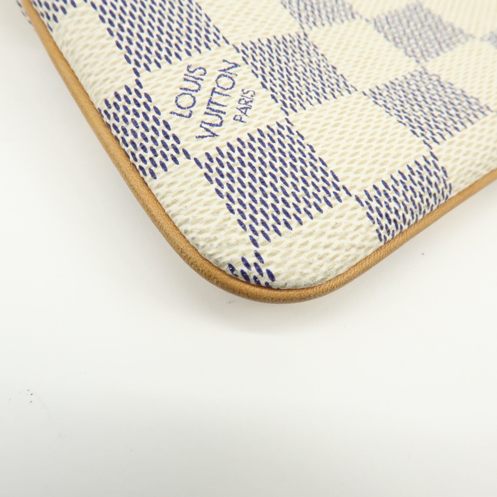 Louis Vuitton Damier Azur Pochette Milla MM Mini Accesory Pouch N60027