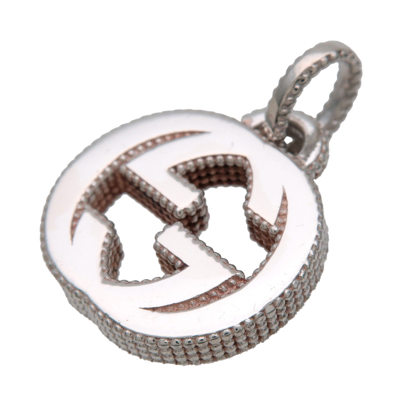 GUCCI Interlocking G Pendant Top SV925 Silver