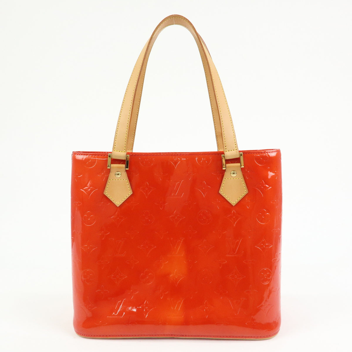 Louis Vuitton Monogram Vernis Houston Tote Bag Hand Bag Rouge M91092