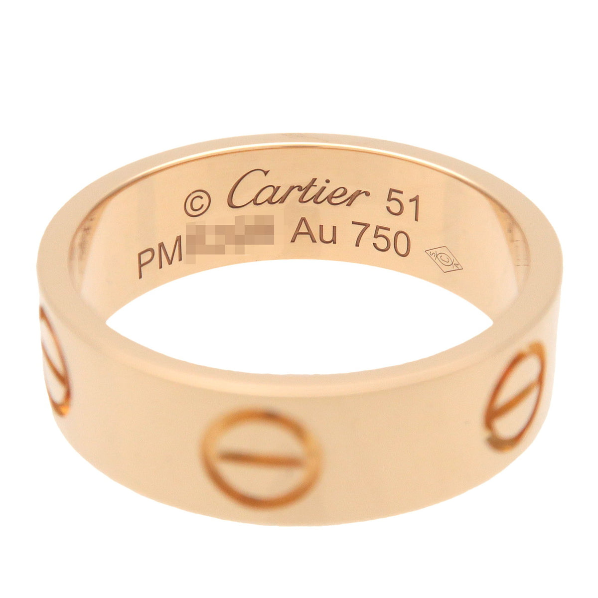 Cartier Love Ring K18 750YG Yellow Gold #51 US5.75 EU51 HK12