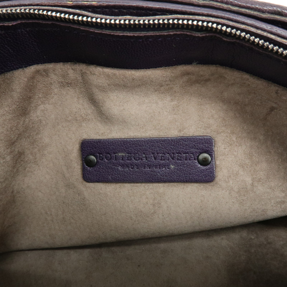 BOTTEGA VENETA Intrecciato Leather Shoulder Bag Crossbody Bag Purple