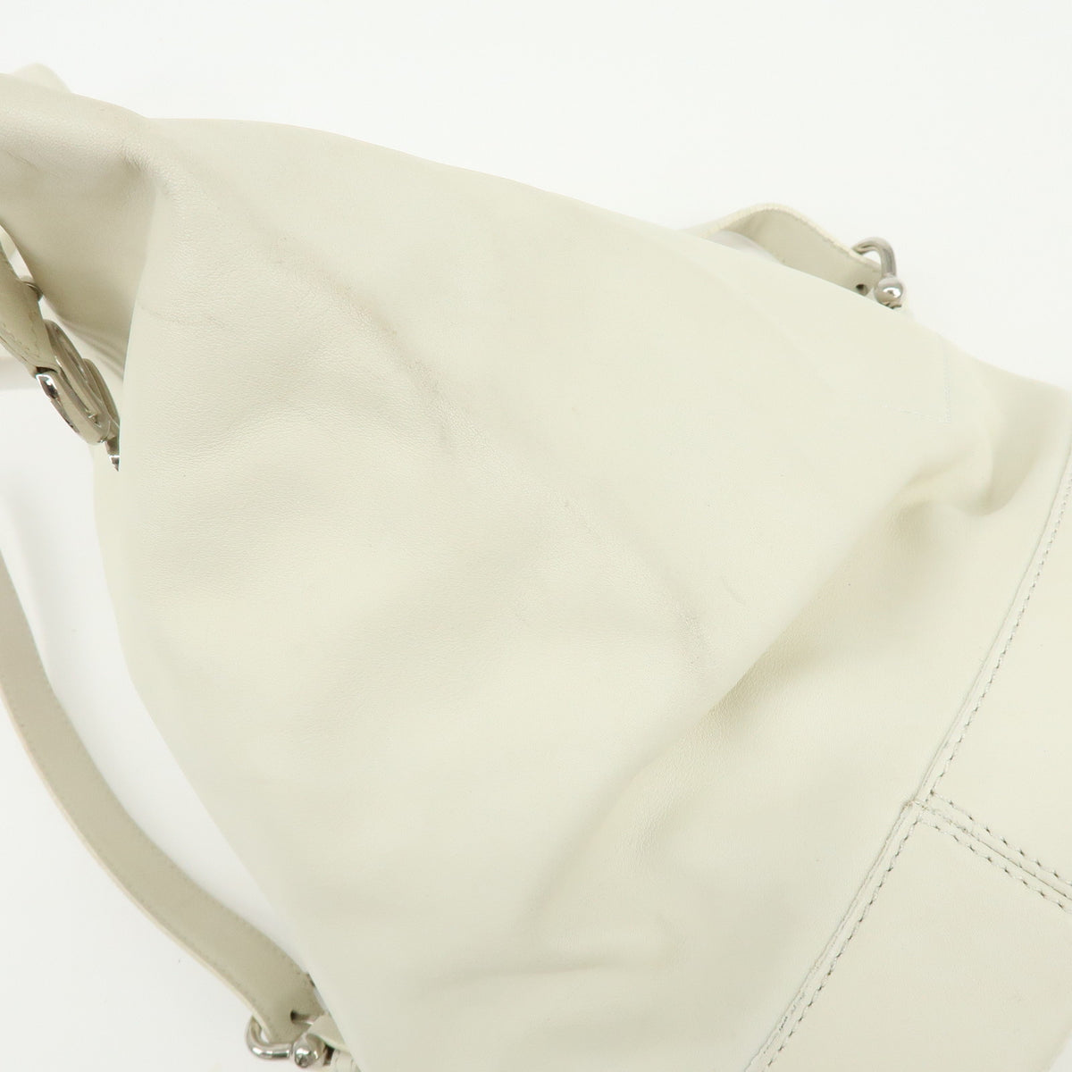LOEWE Anton Leather Backpack Rucksack Ivory