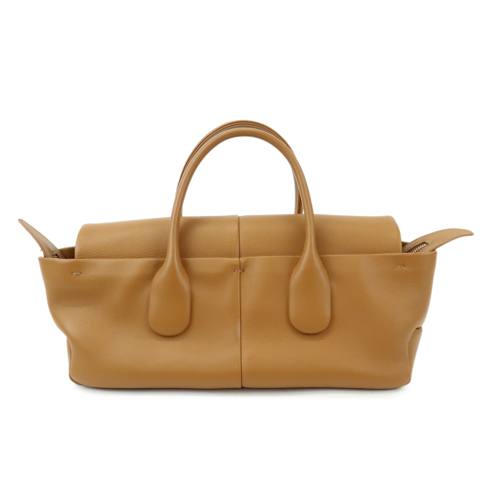 TOD'S Di Leather 2Way Bag Hand Bag Shoulder Bag Brown