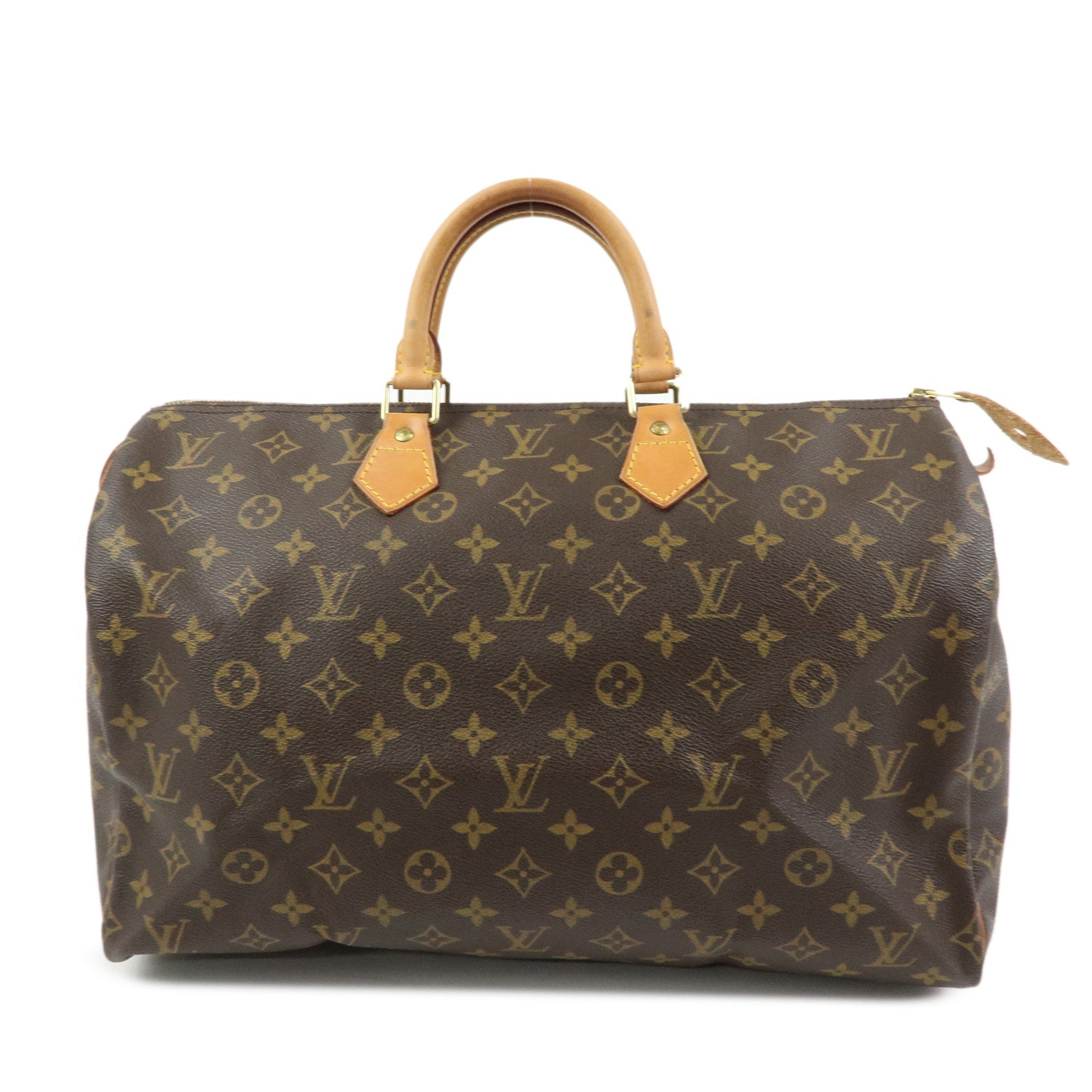 Louis Vuitton Monogram Speedy 40 Hand Bag Boston Bag Brown M41522
