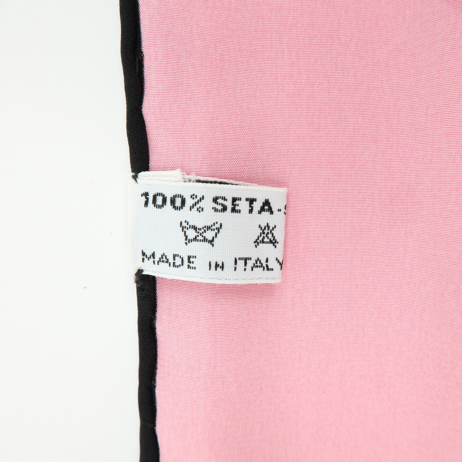Tiffany & Co Silk 100% Scarf Ribbon Motif Black Pink White
