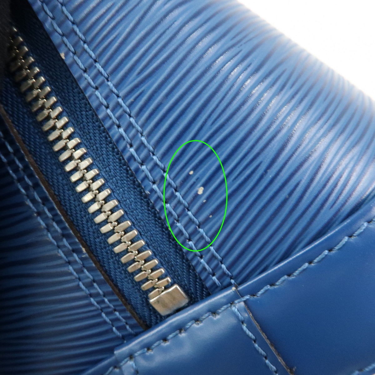 Louis Vuitton Epi Alma PM Leather Hand Bag Toledo Blue M52145