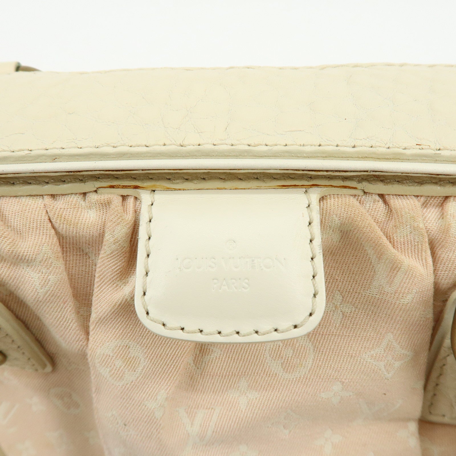 Louis Vuitton Monogram Mini Lin Trapes PM Hand Bag Rose M40062
