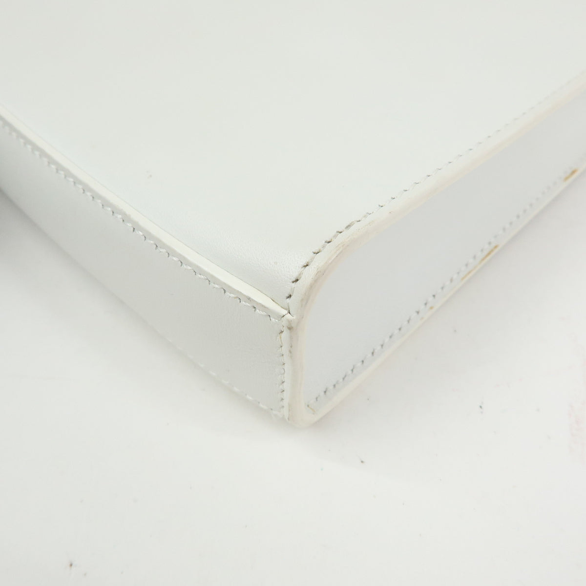 JIL SANDER Tangle Leather Shoulder Bag Crossbody Bag White