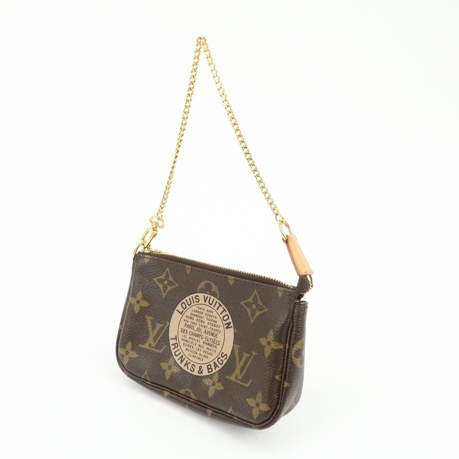 Louis Vuitton Monogram T&B Mini Pochette Accessoires Hand Bag M60153