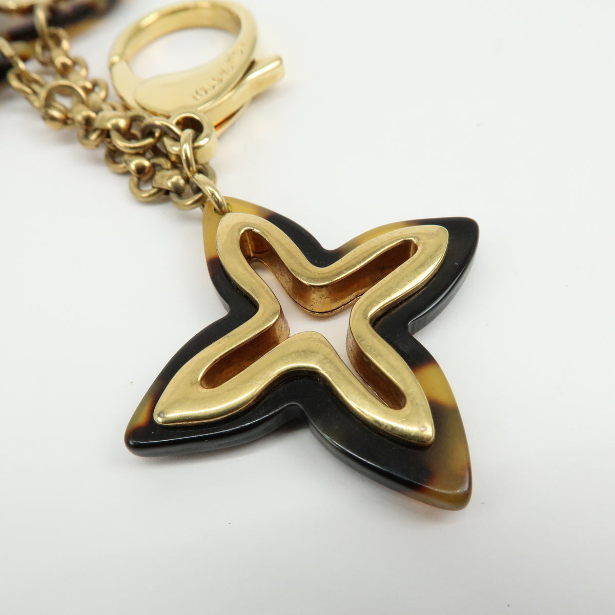 Louis Vuitton Bijou Sac Insolence Bag Charm Gold Brown M65844