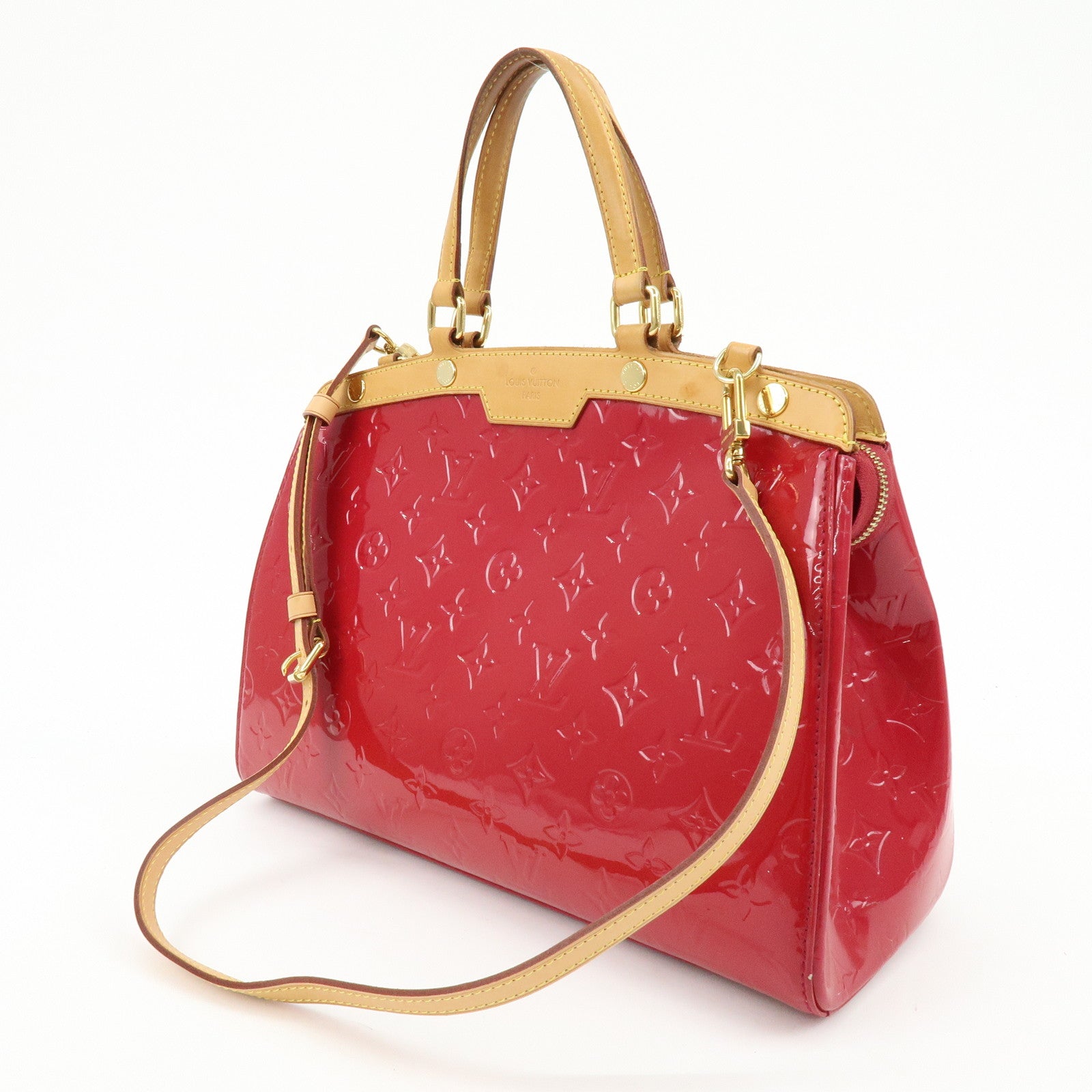 Louis Vuitton Vernis Brea MM 2Way Bag Hand Bag Rose Indien M91798