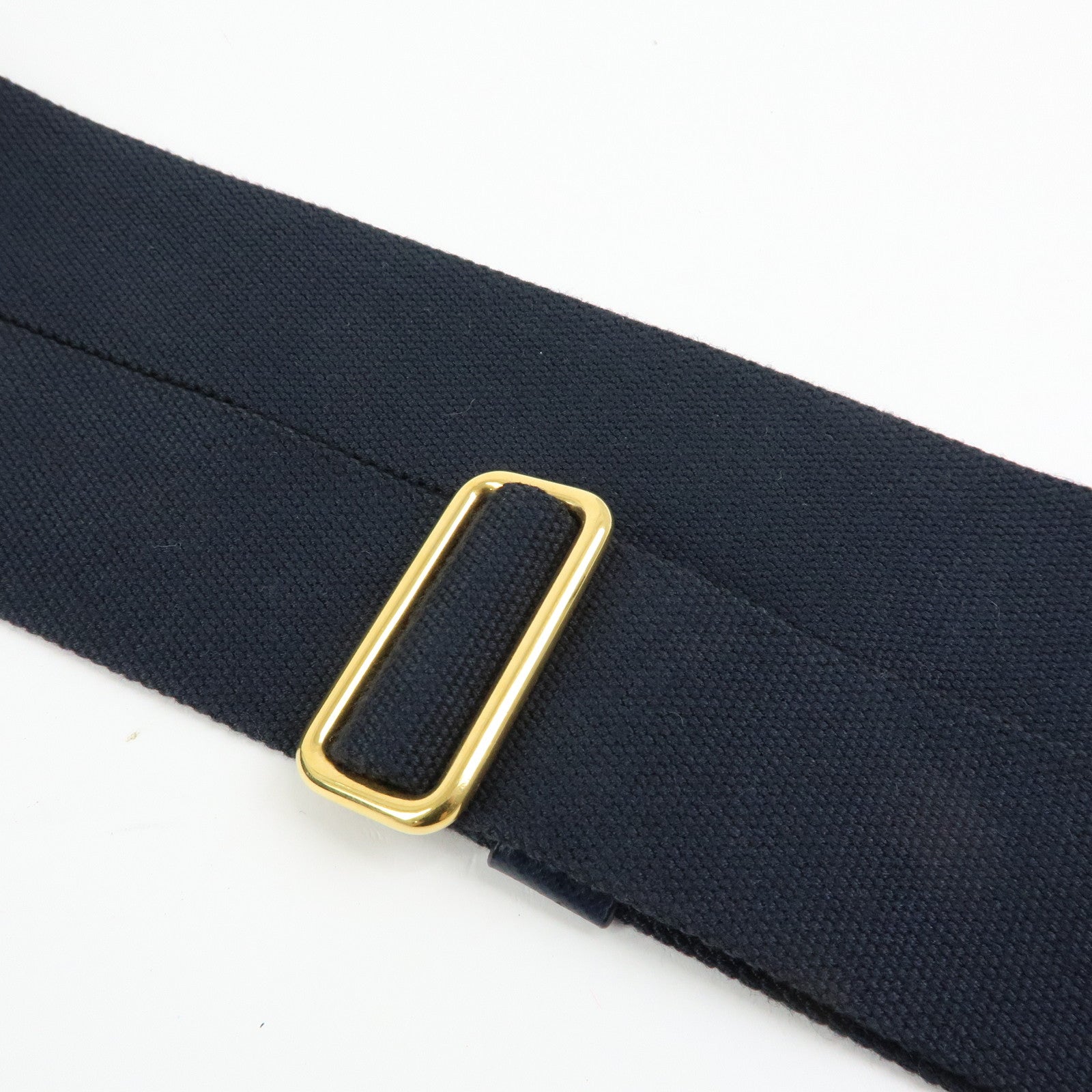 PRADA Canapa Triangle Logo Canvas 2Way Hand Bag Shoulder Bag Denim