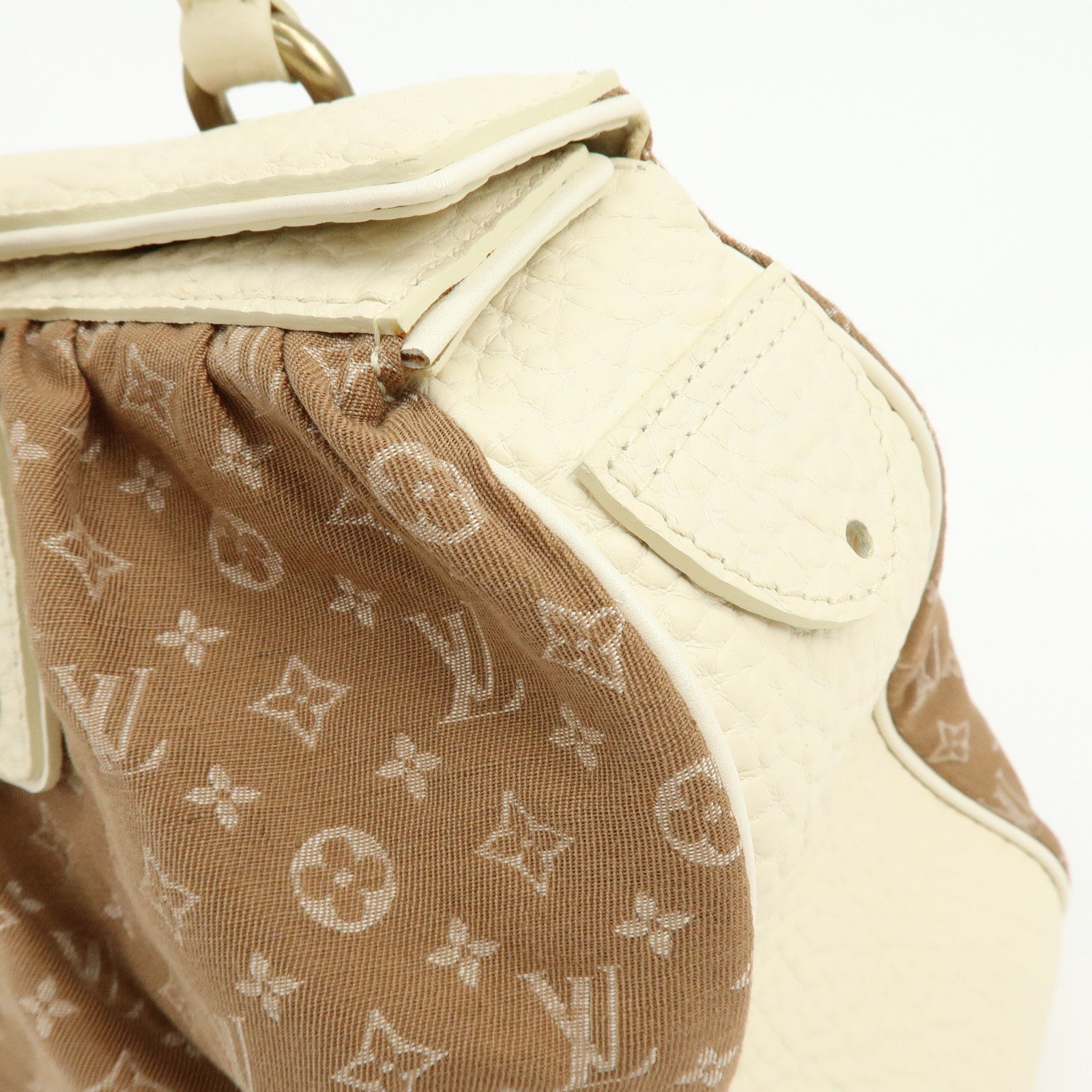 Louis Vuitton Monogram Mini Lin Trapes GM Camel Ivory M40060