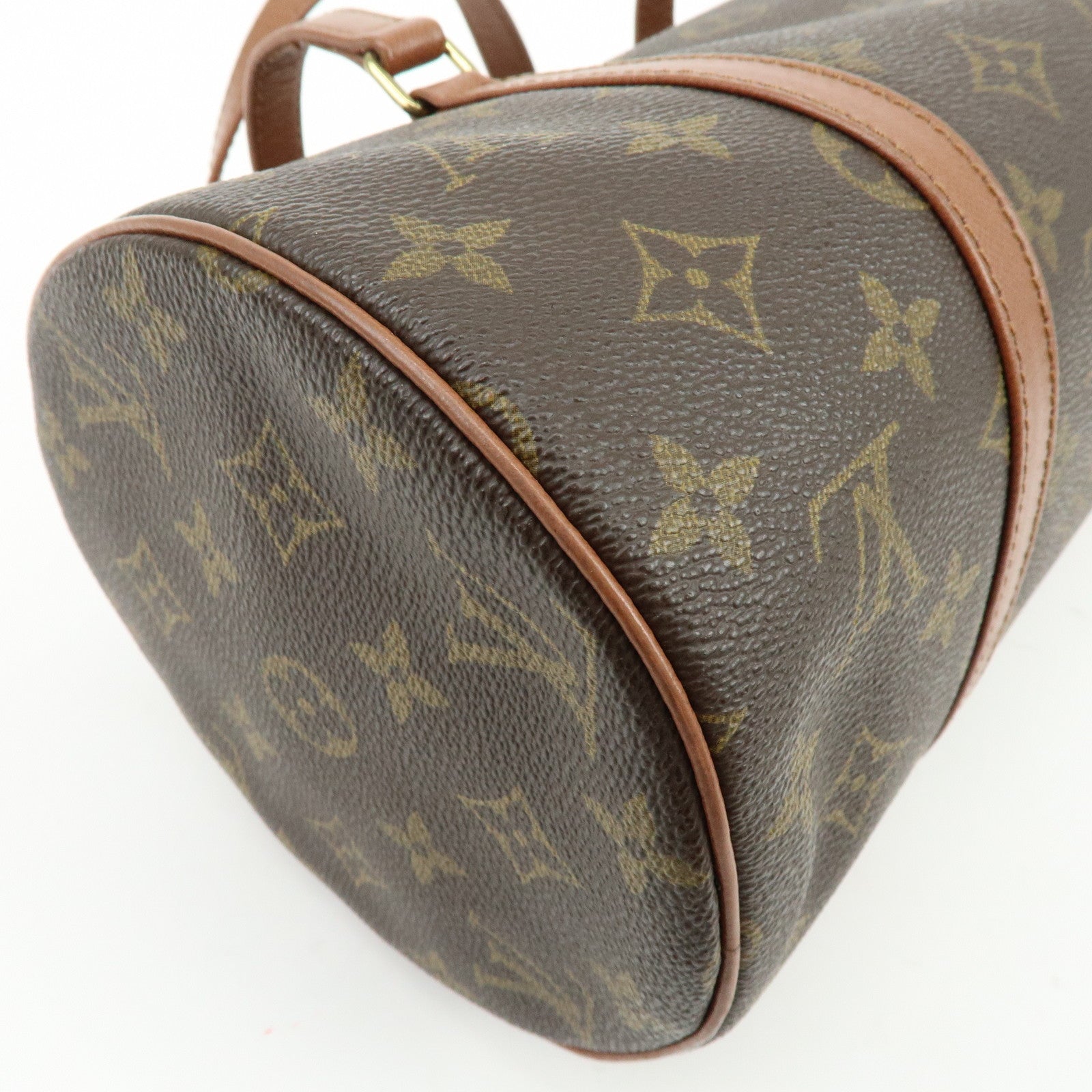 Louis Vuitton Monogram Papillon 30 Hand Bag Old Style Brown M51365