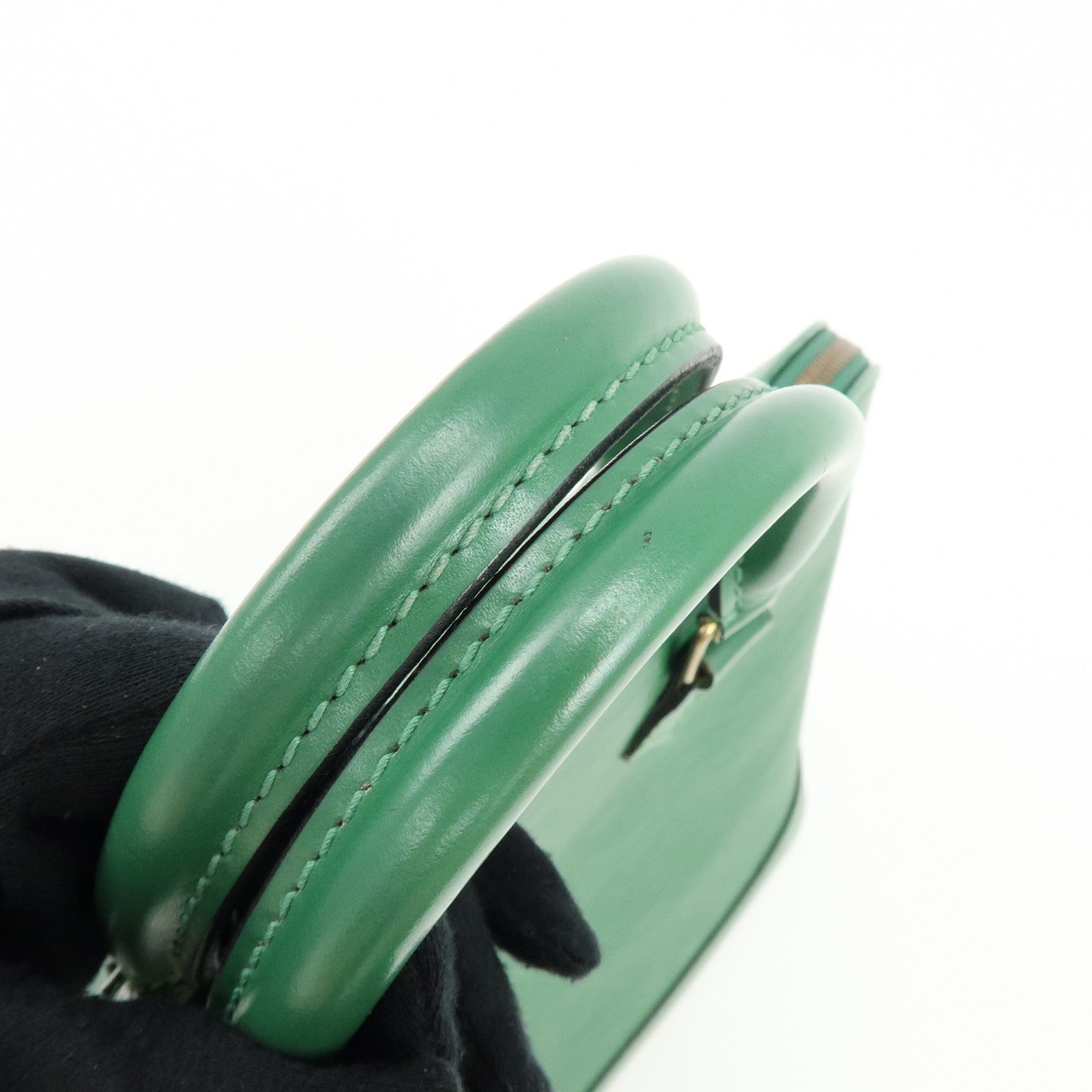 Louis Vuitton Epi Alma 2Way Bag Hand Bag Borneo Green M52144