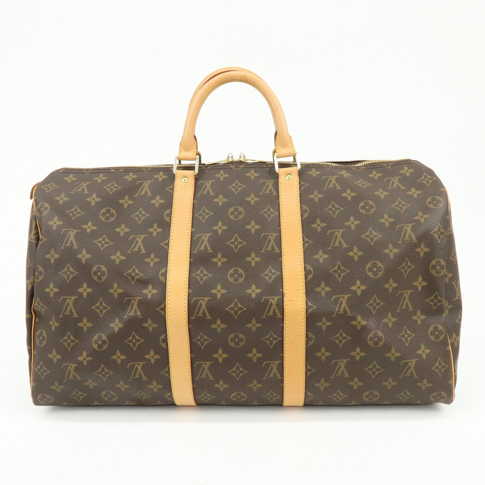 Louis Vuitton Monogram Keep All 50 Boston Bag Brown M41426