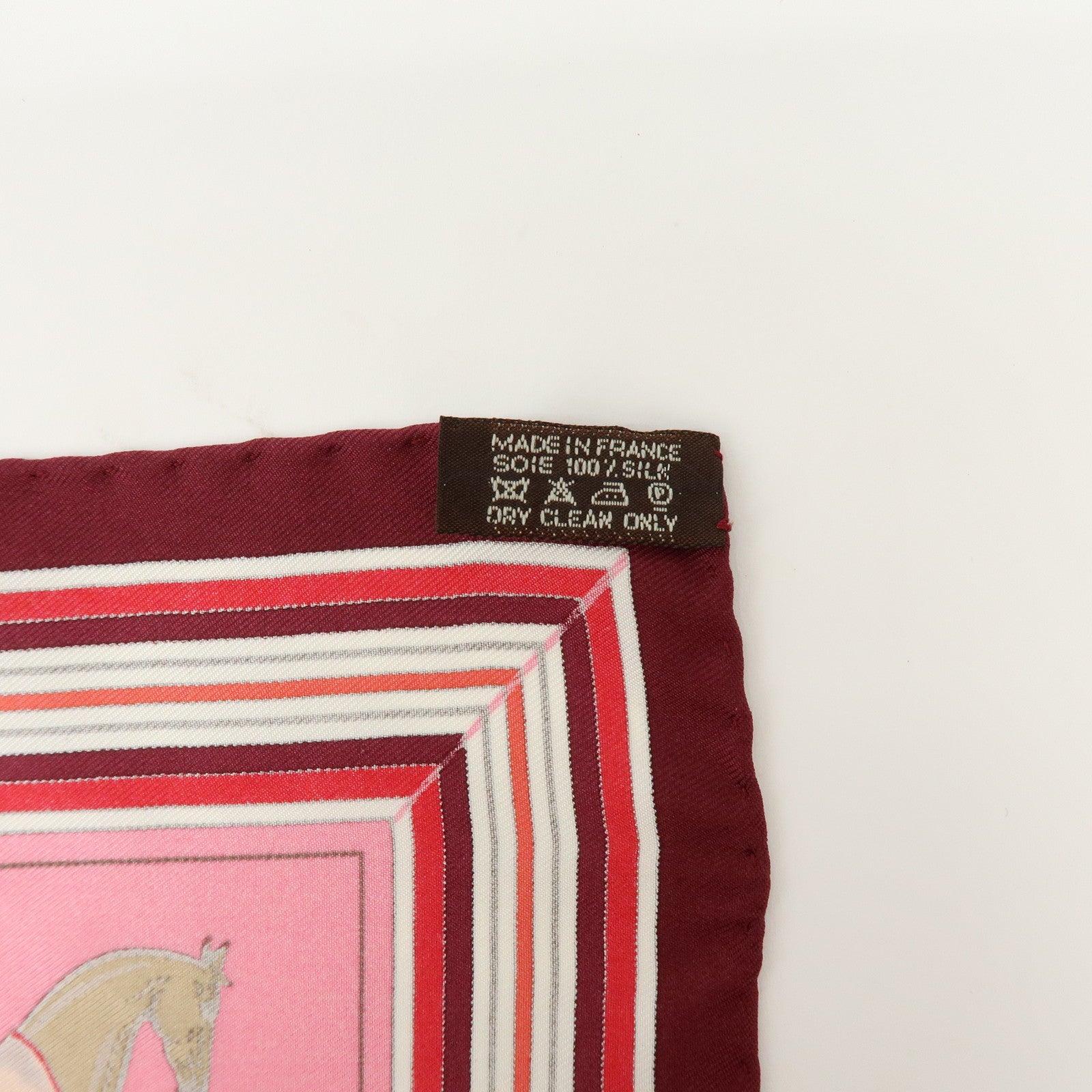 HERMES Carre 42 Lot of 2 Silk 100% Scarf Pink Boudeaux Light Blue