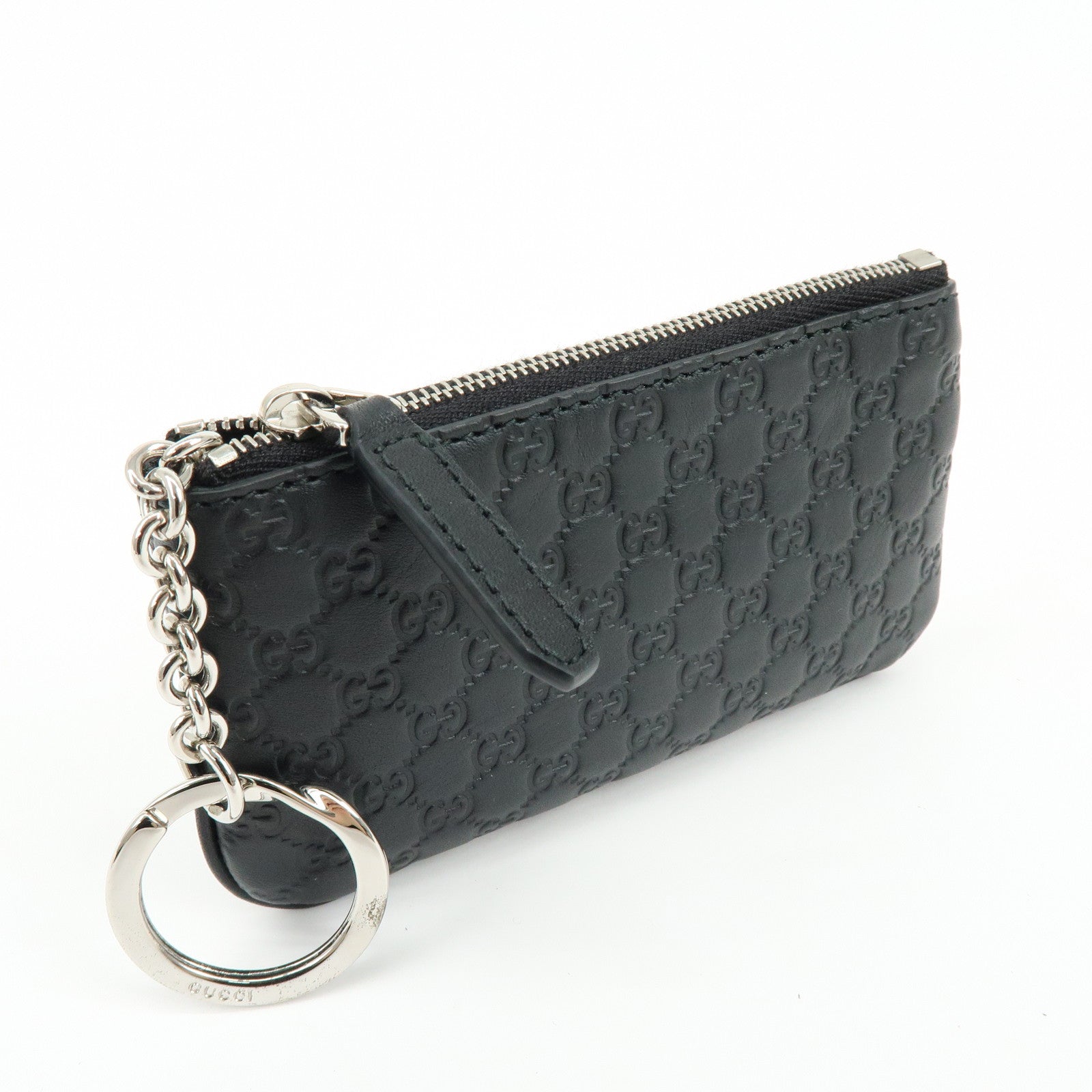 GUCCI  Microguccissima Calf Leather Coin Case Black 544476
