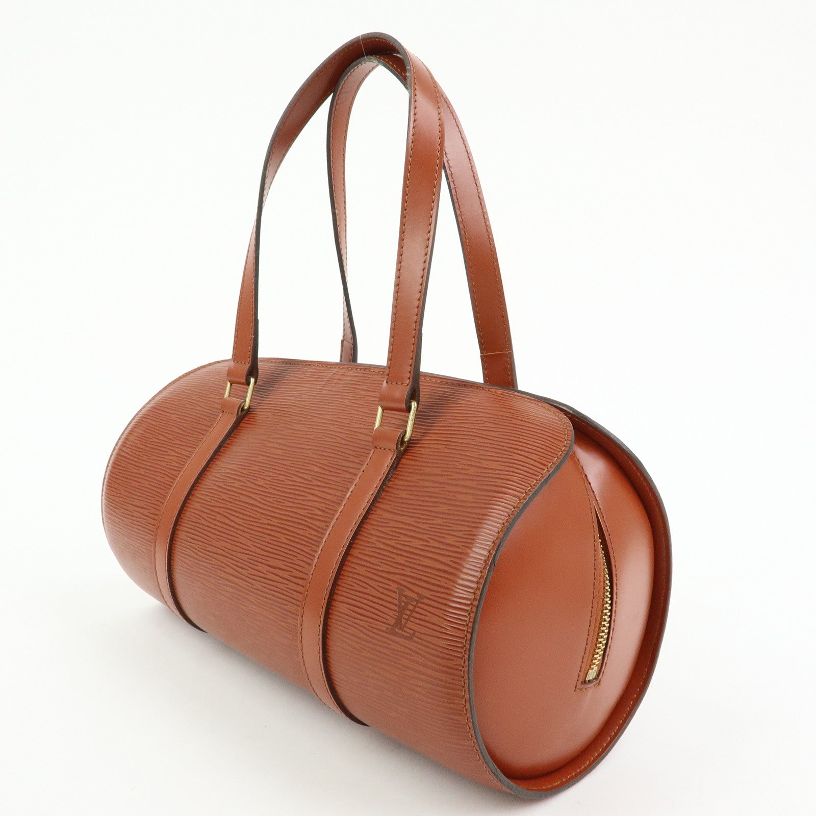 Louis Vuitton Epi Soufflot Leather Hand Bag Kenya Brown M52223