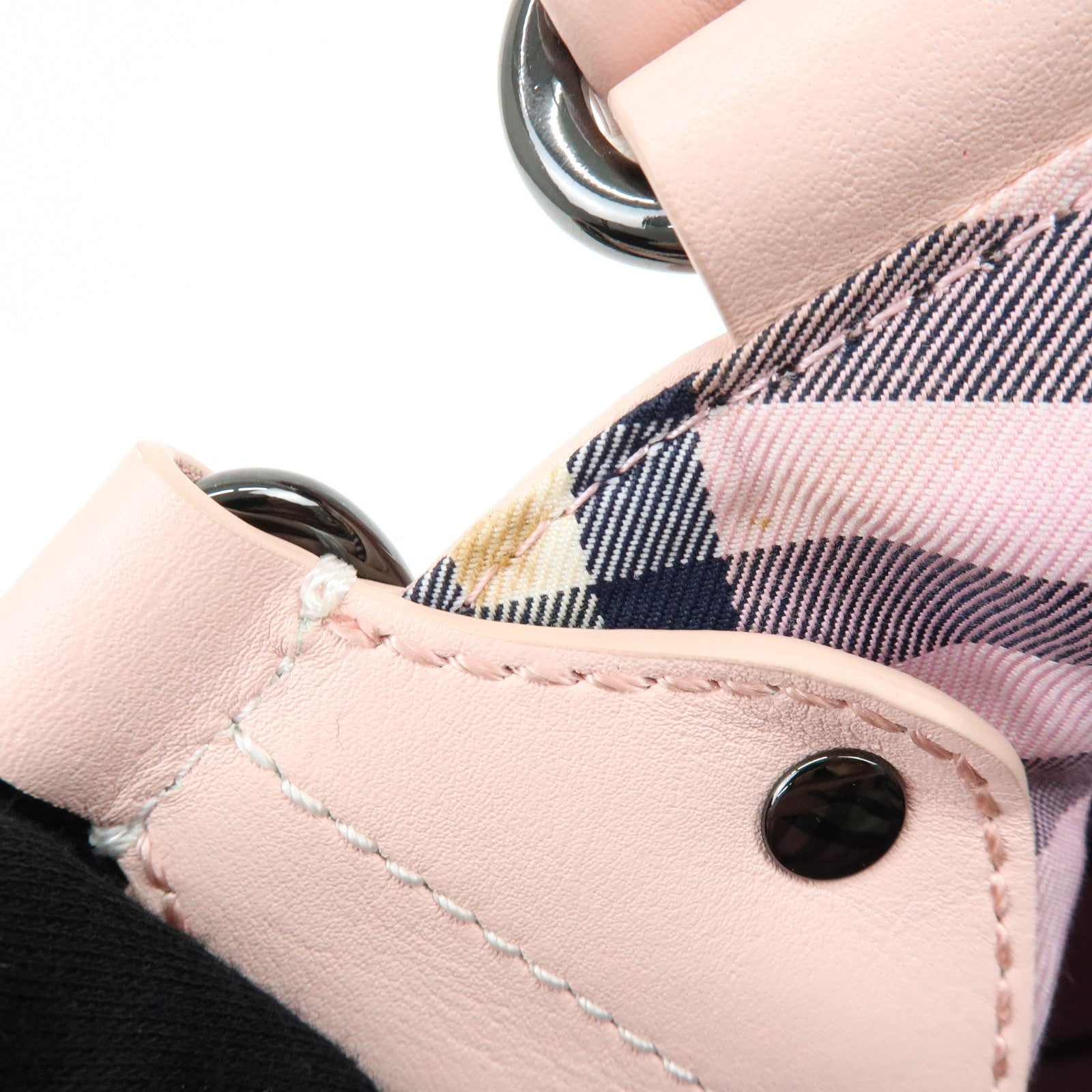 BURBERRY Blue Label Reversible Canvas Leather Shoulder Crossbody Bag