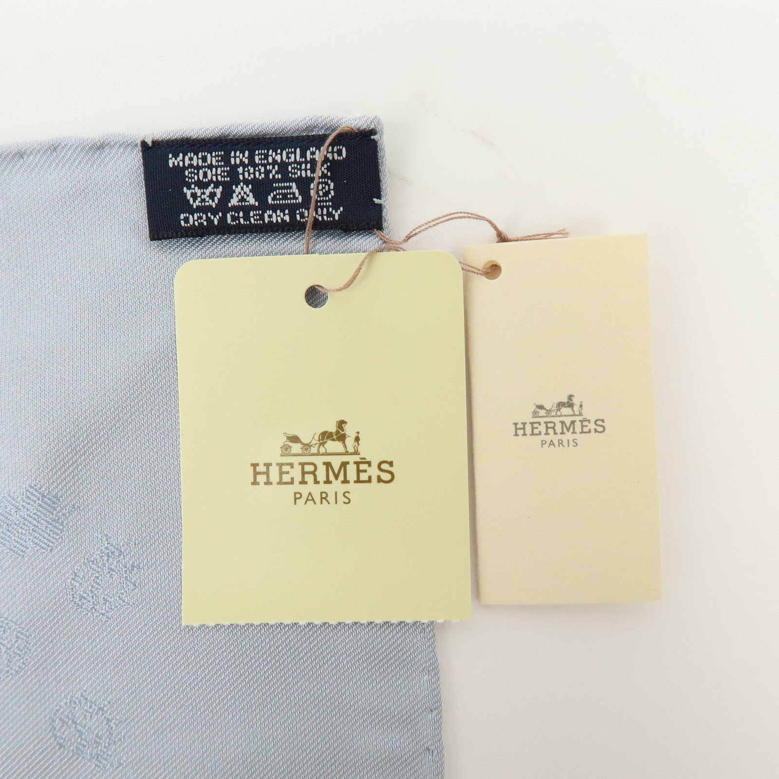 HERMES Carre 42 Lot of 2 Silk 100% Scarf Pink Boudeaux Light Blue